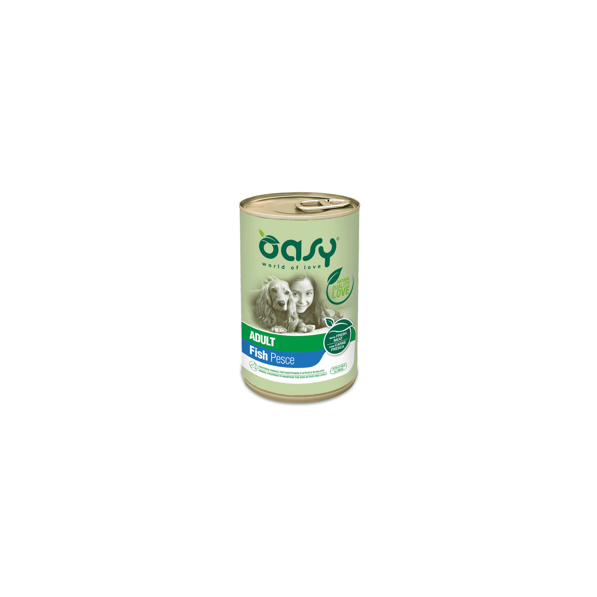 Oasy Dog Lifestage Adult paté Fish All Breeds 400g