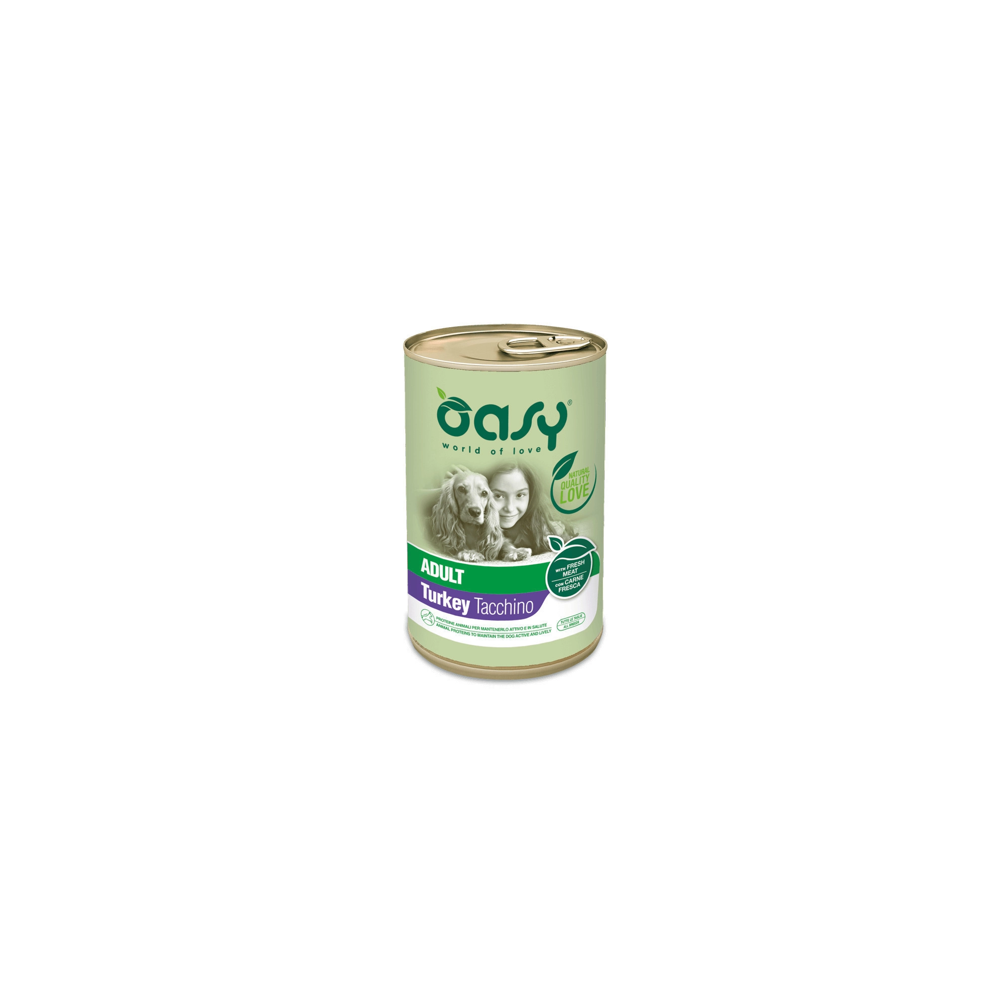 Oasy Dog Lifestage Adult paté Turkey All Breeds 400g