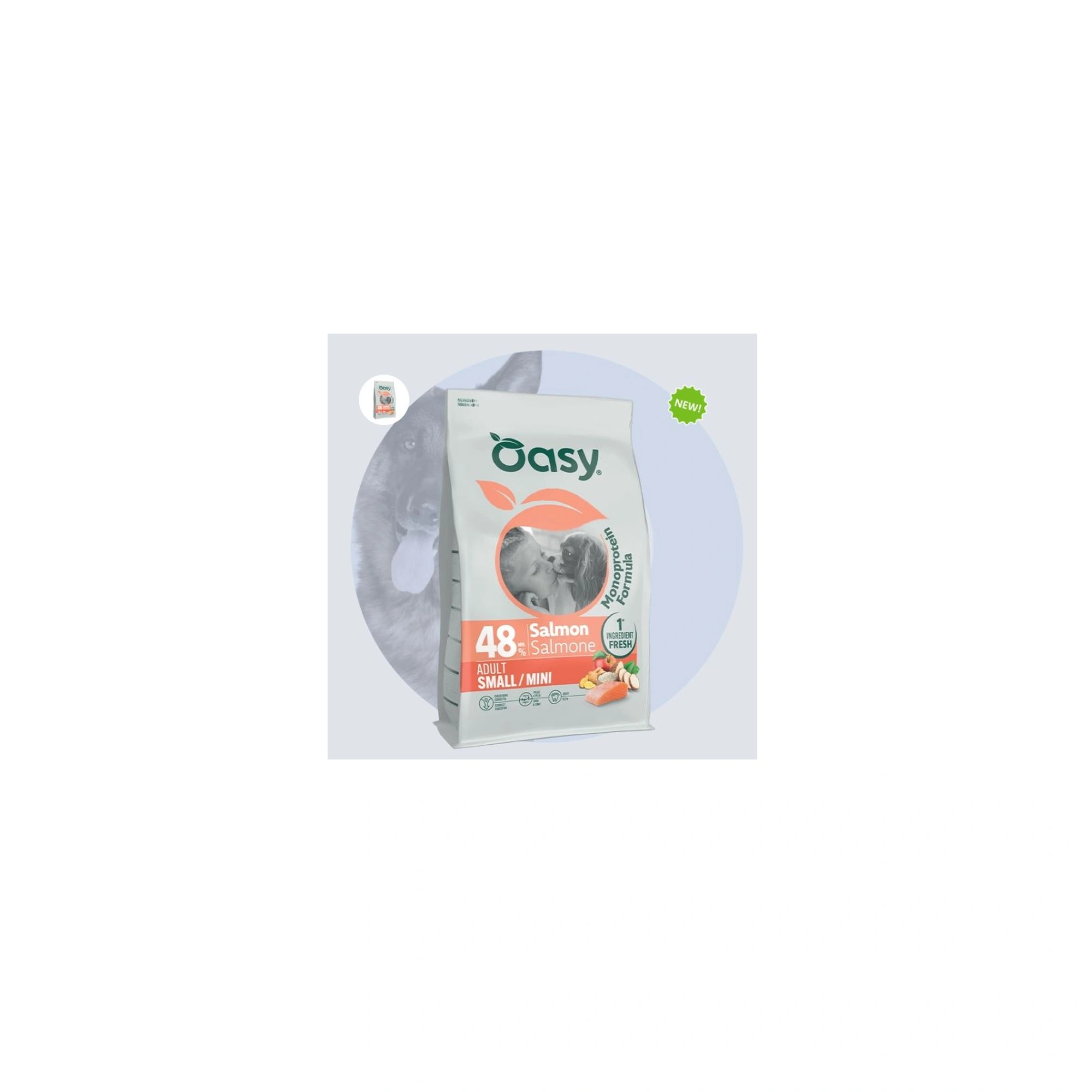 -Oasy Dog Monoprotein Adult Small/Mini Salmon 6kg