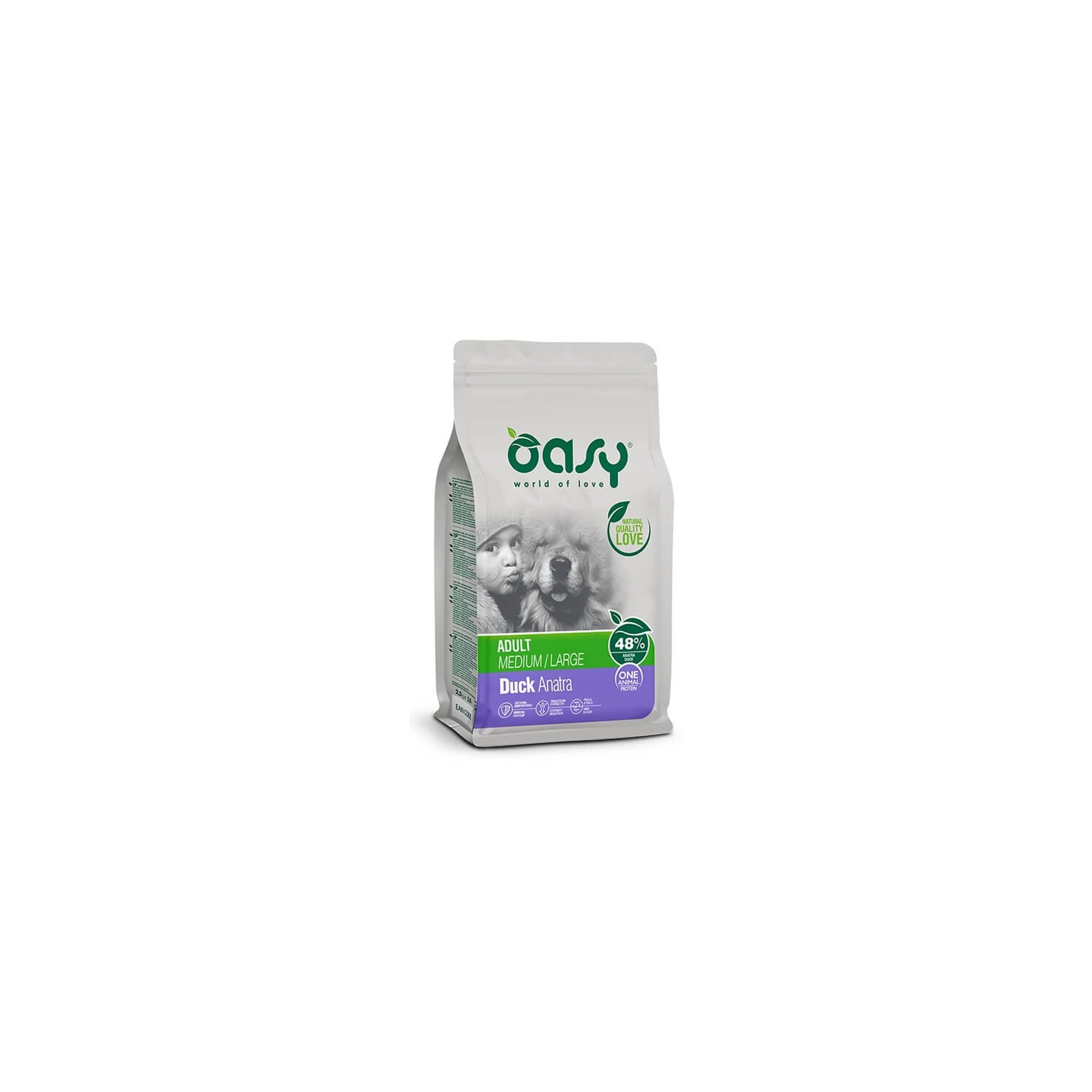 Oasy Dog OAP Adult Medium/Large Duck 2,5kg