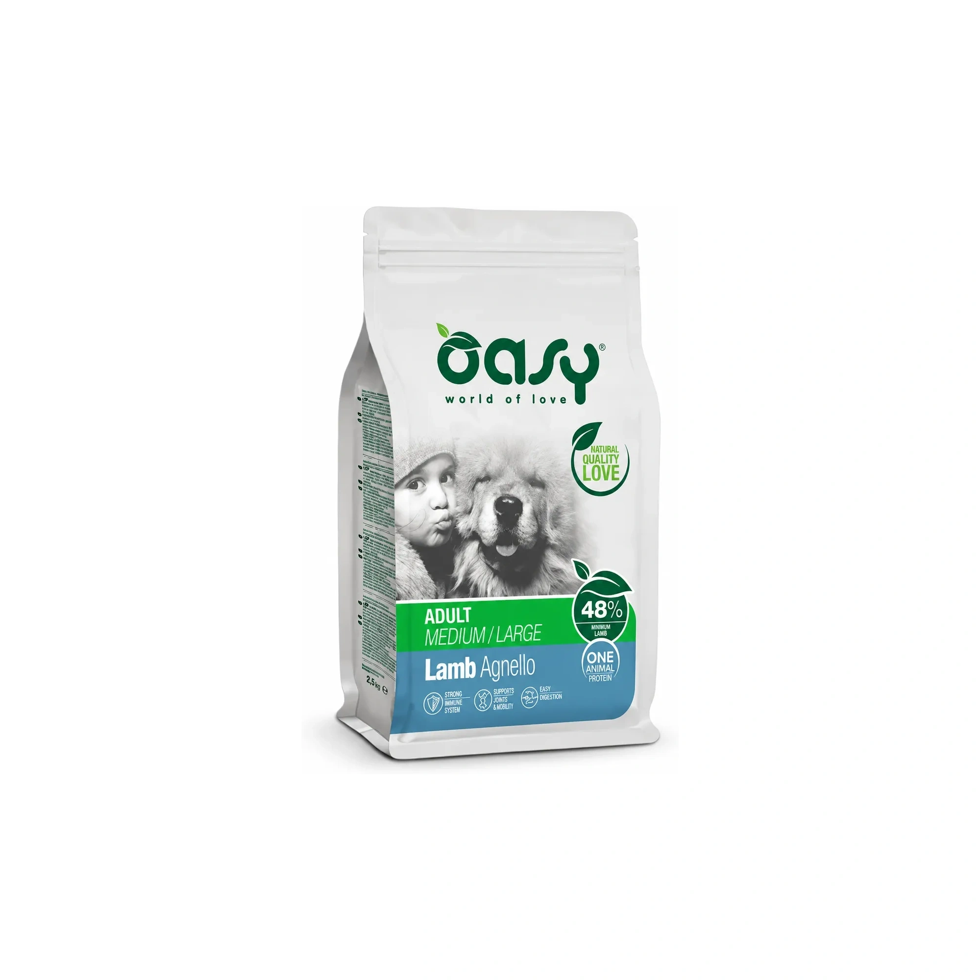 Oasy Dog OAP Adult Medium/Large Lamb 2,5kg
