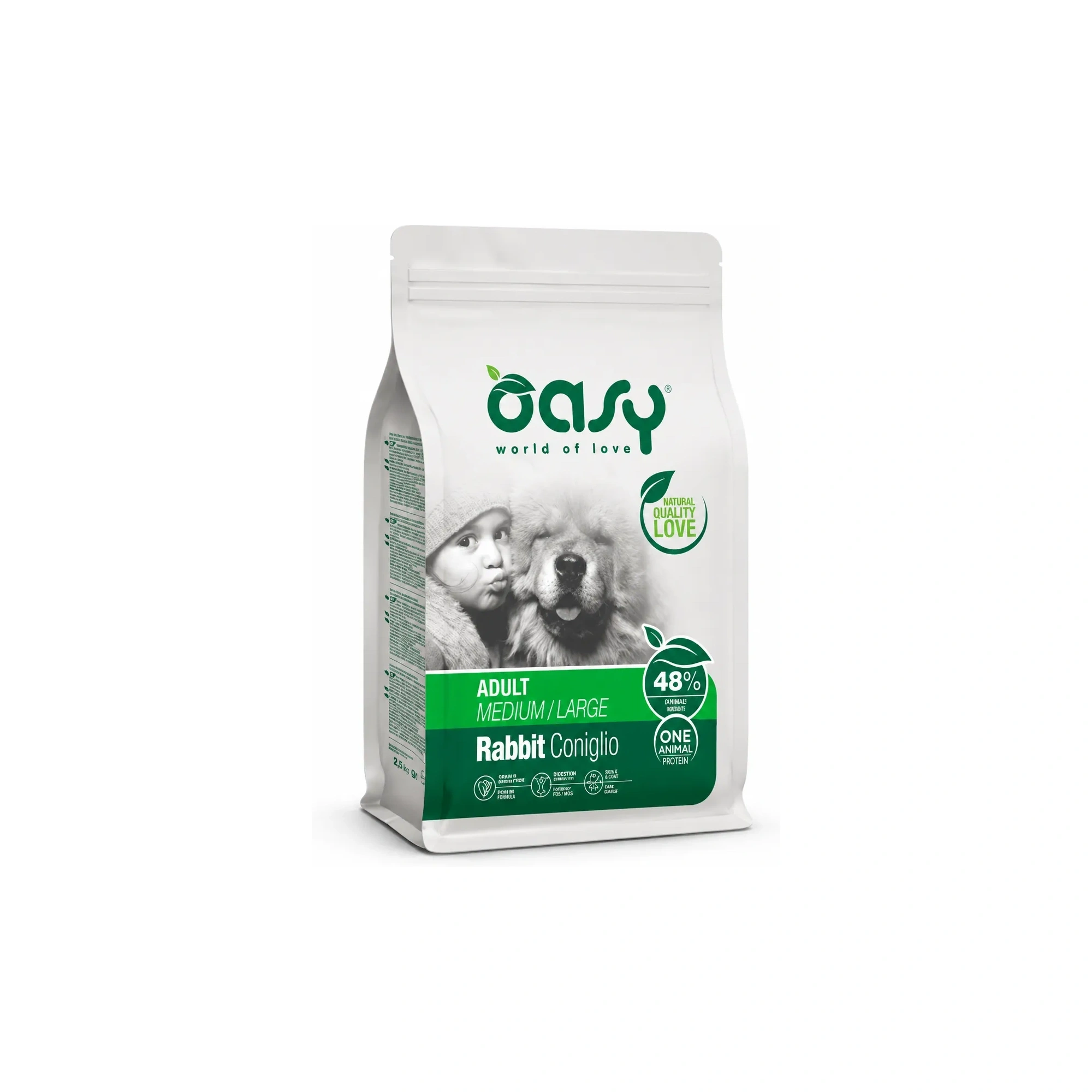 Oasy Dog OAP Adult Medium/Large Rabbit 2,5kg