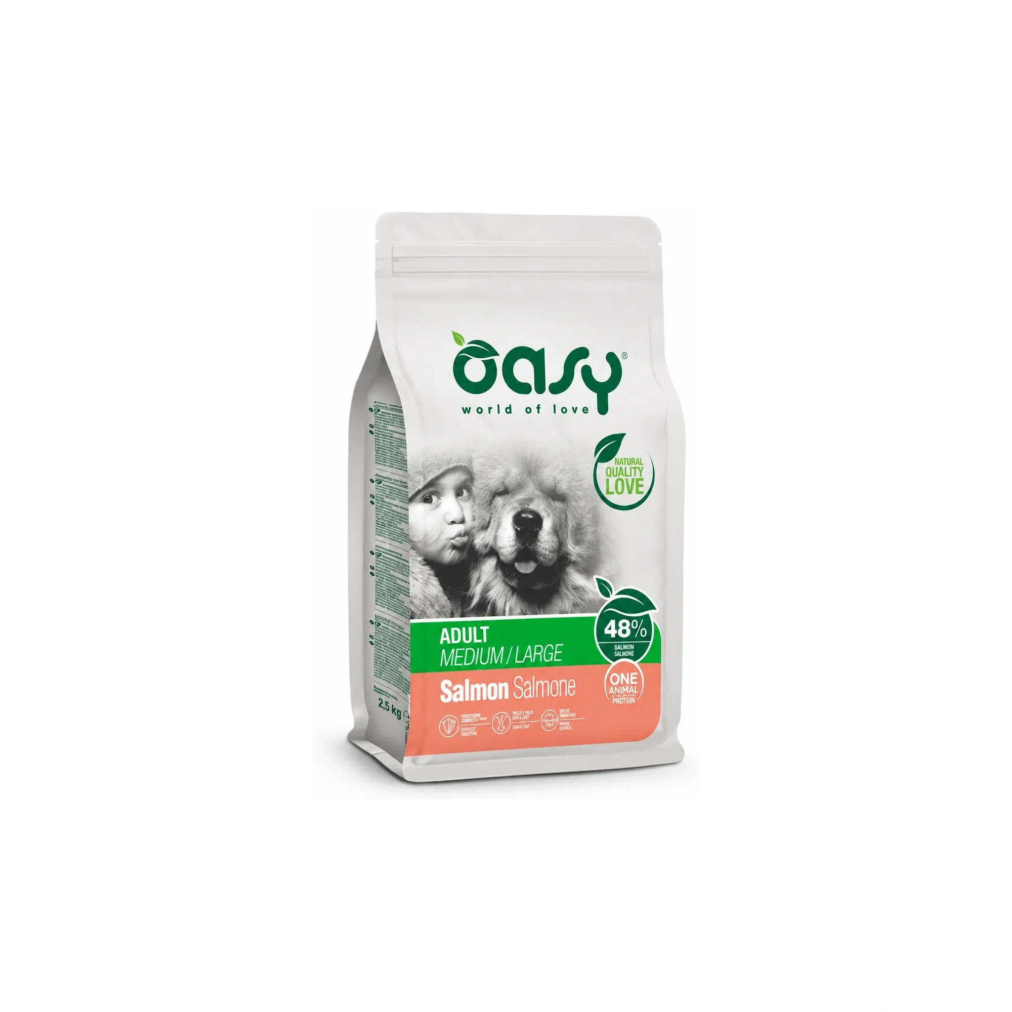 Oasy Dog OAP Adult Medium/Large Salmon 12kg