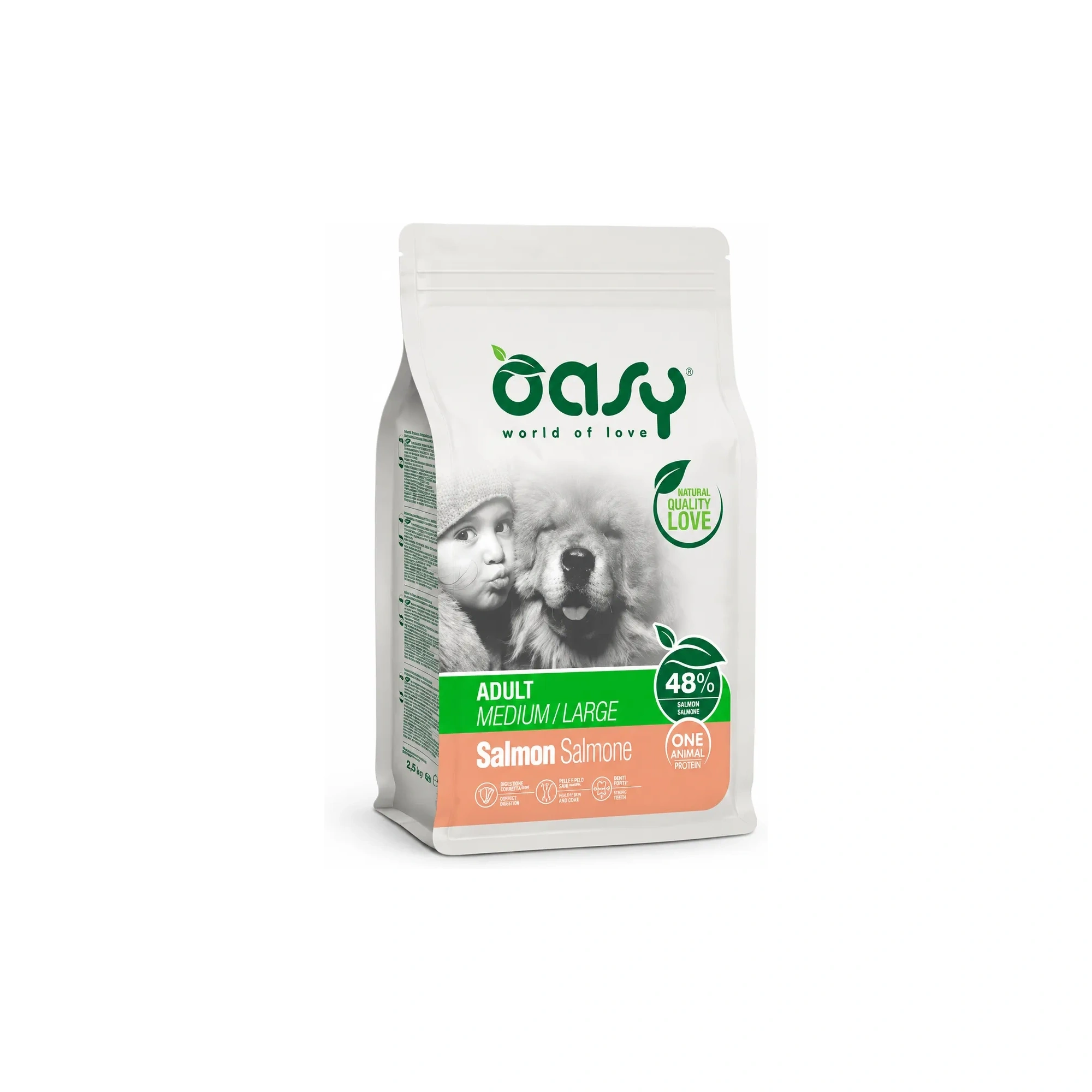 Oasy Dog OAP Adult Medium/Large Salmon 2,5kg