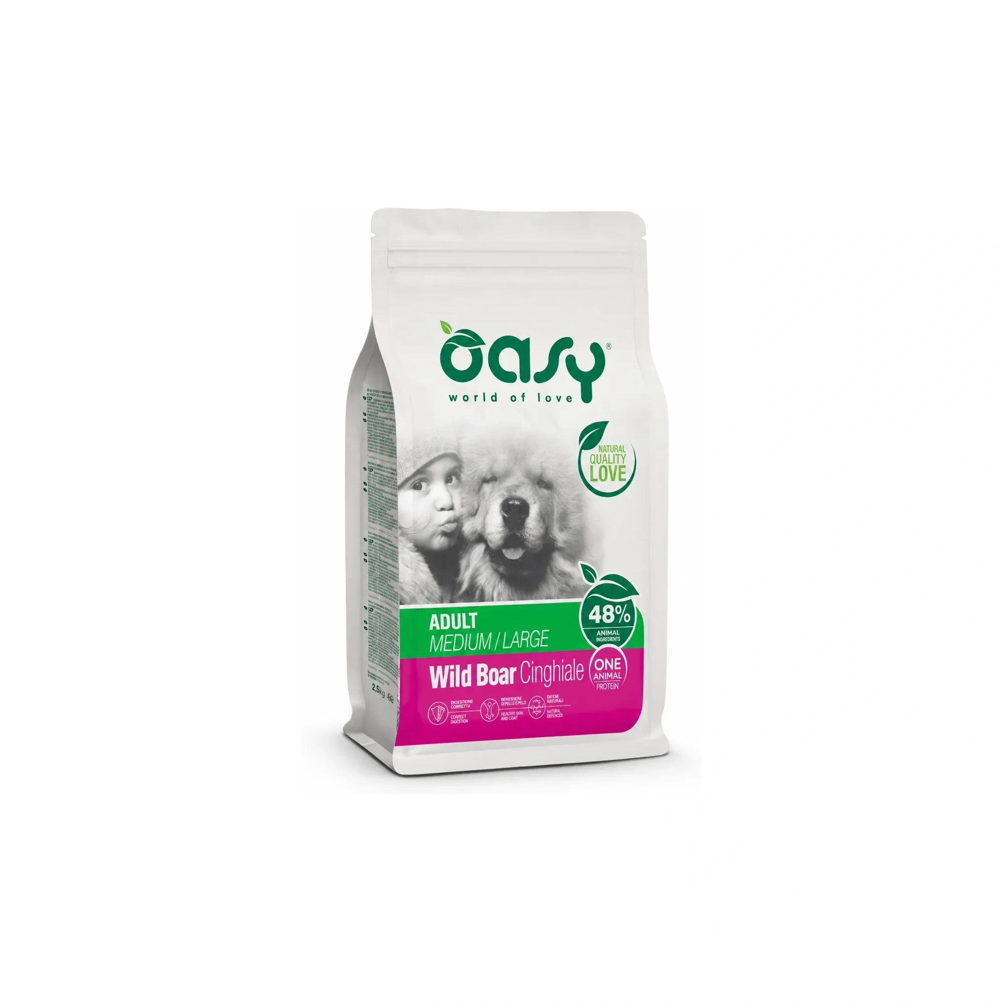 Oasy Dog OAP Adult Medium/Large Wild Boar 12kg