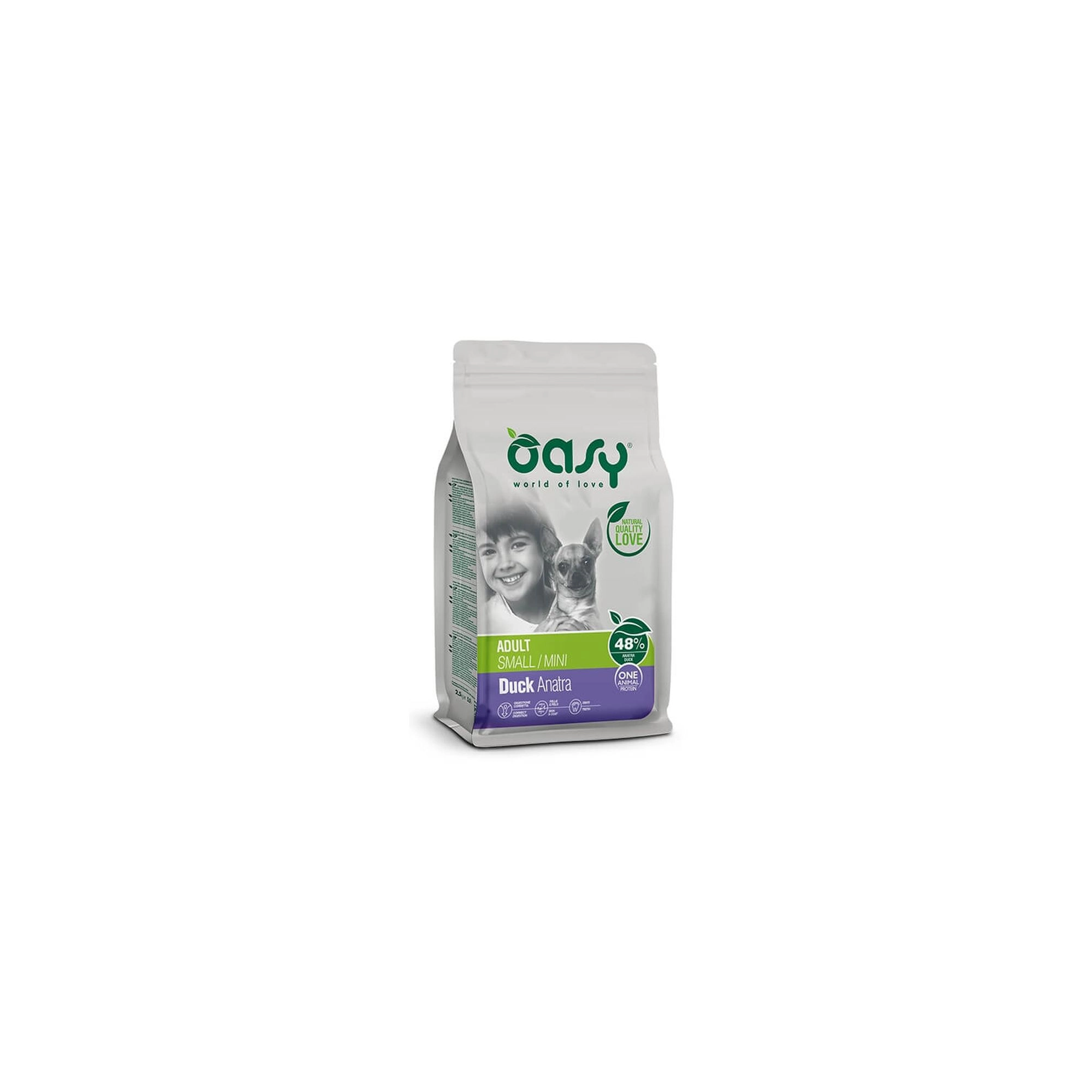 Oasy Dog OAP Adult Small/Mini Duck 2,5kg