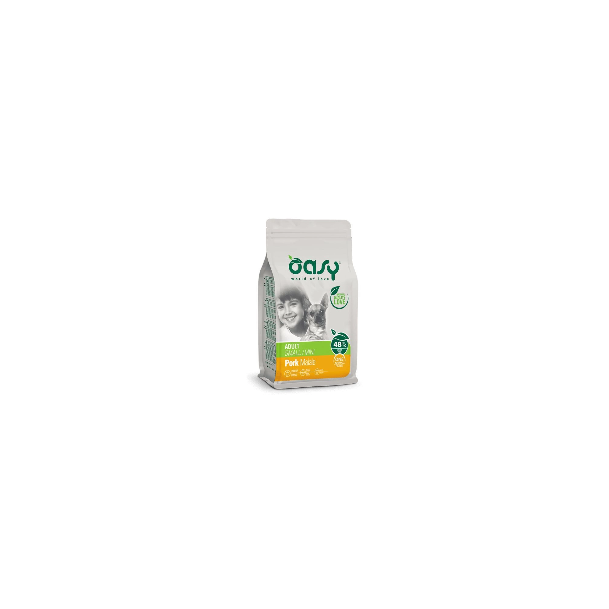 Oasy Dog OAP Adult Small/Mini Pork 800g