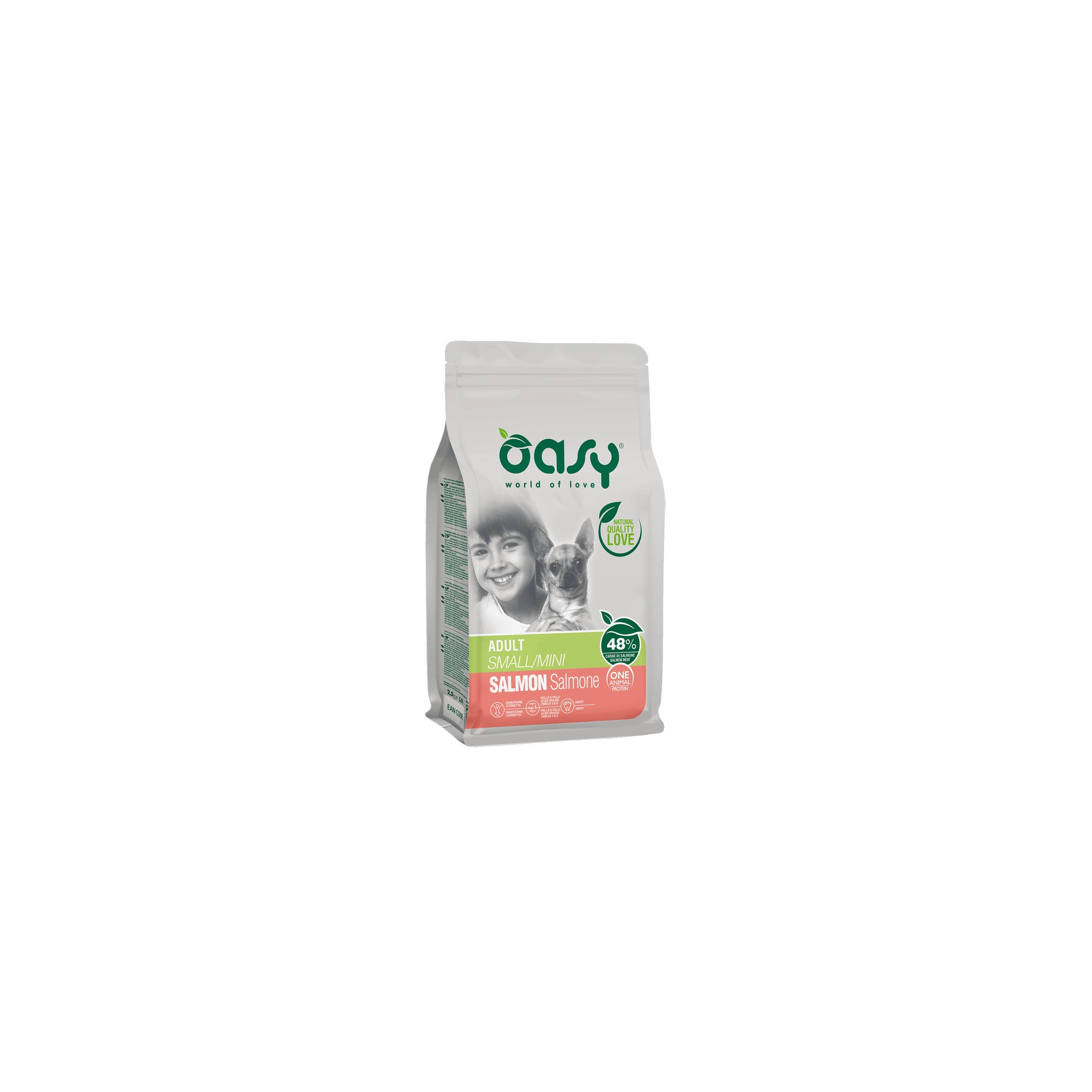 Oasy Dog OAP Adult Small/Mini Salmon 2,5kg