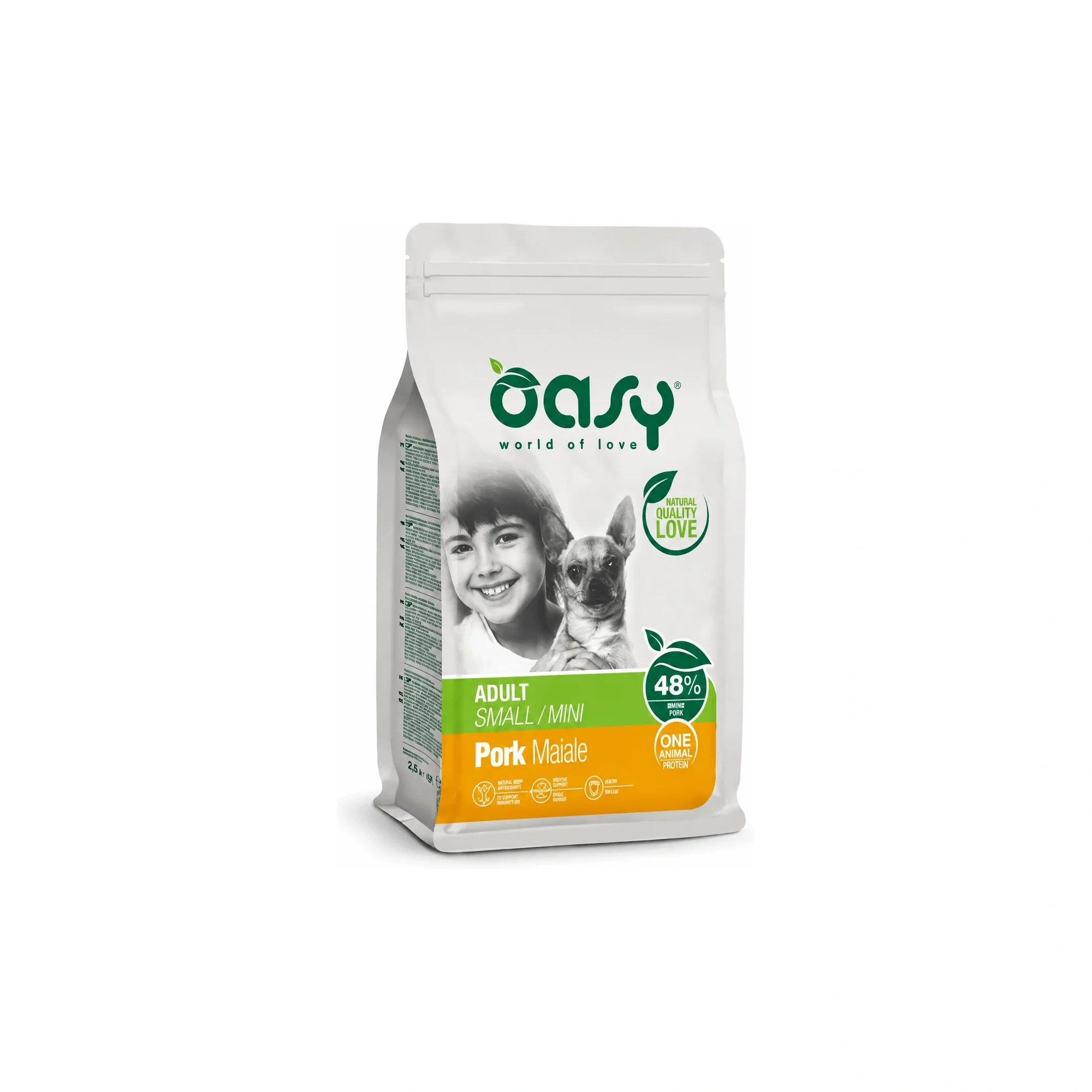 Oasy Dog OAP Adult Small/Mini Pork 2,5kg