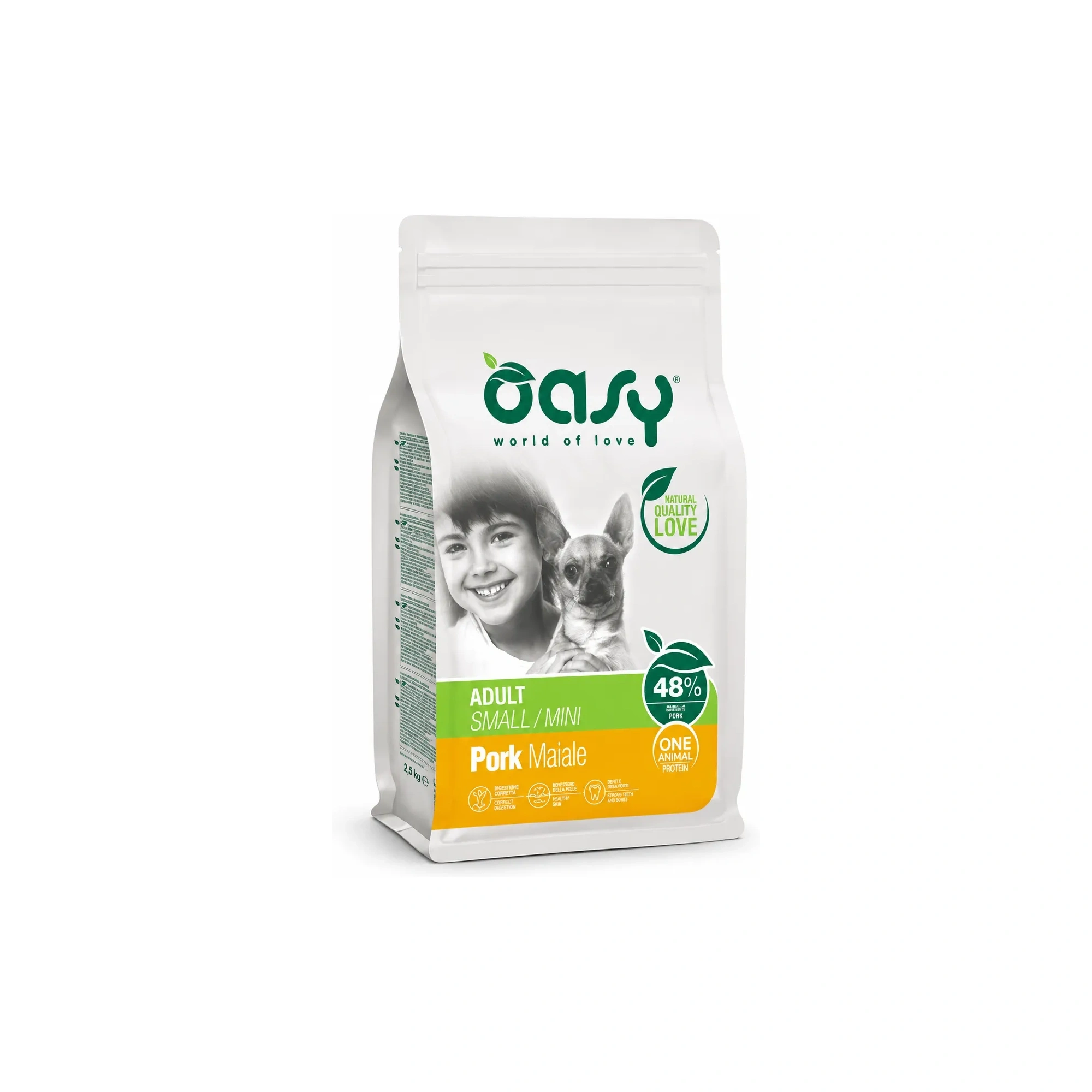 Oasy Dog OAP Adult Small/Mini Pork 800g
