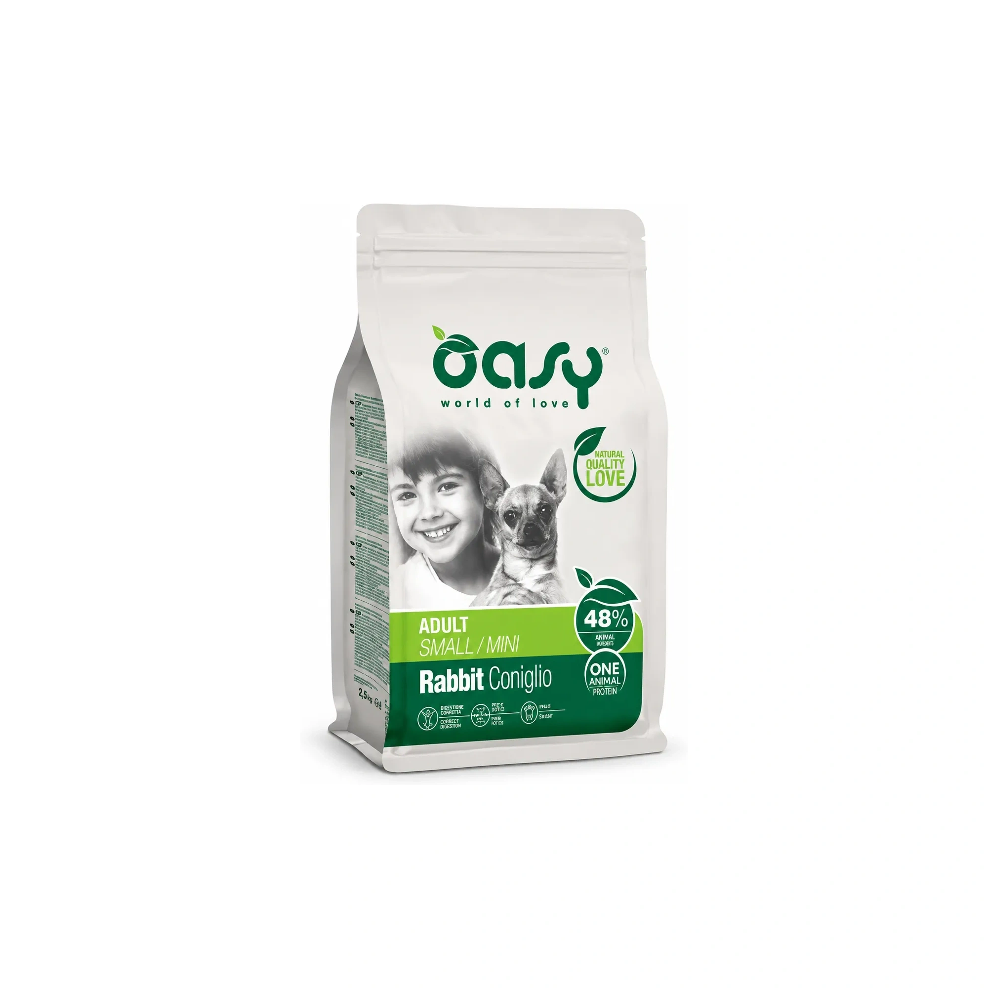 Oasy Dog OAP Adult Small/Mini Rabbit 800g