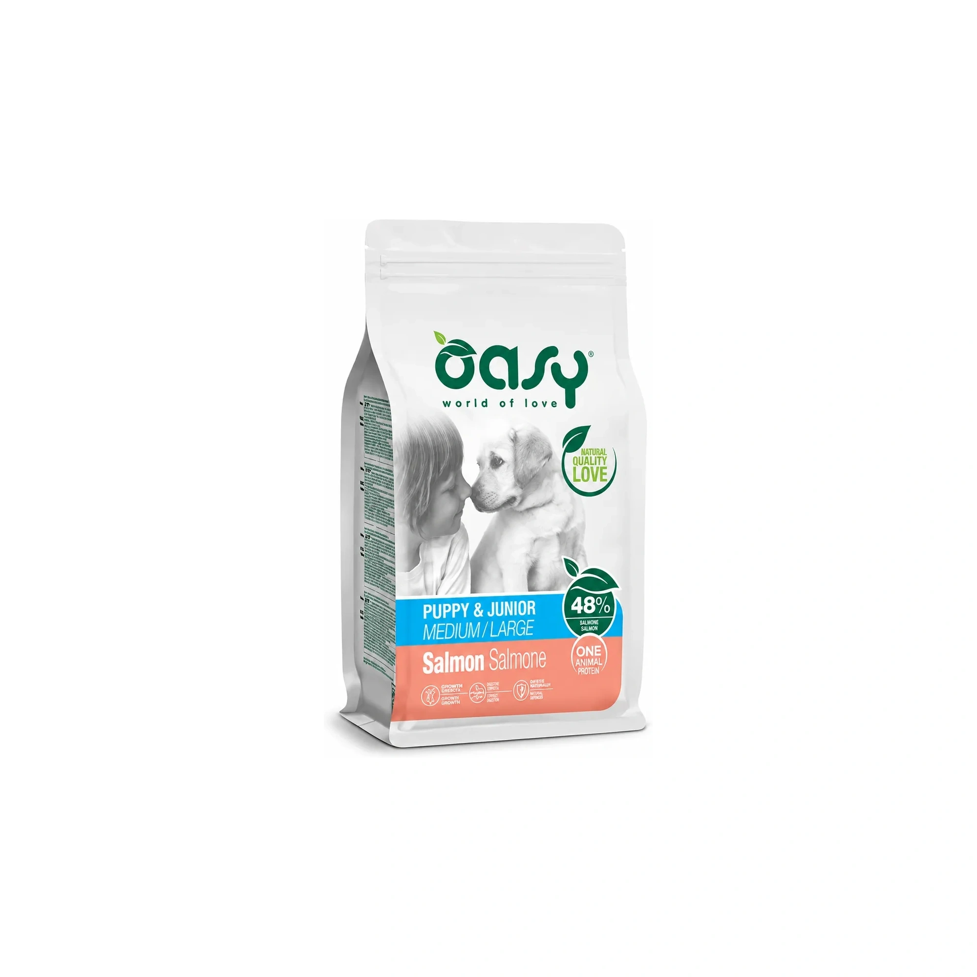 Oasy Dog OAP Puppy Medium/Large Salmon 2,5kg