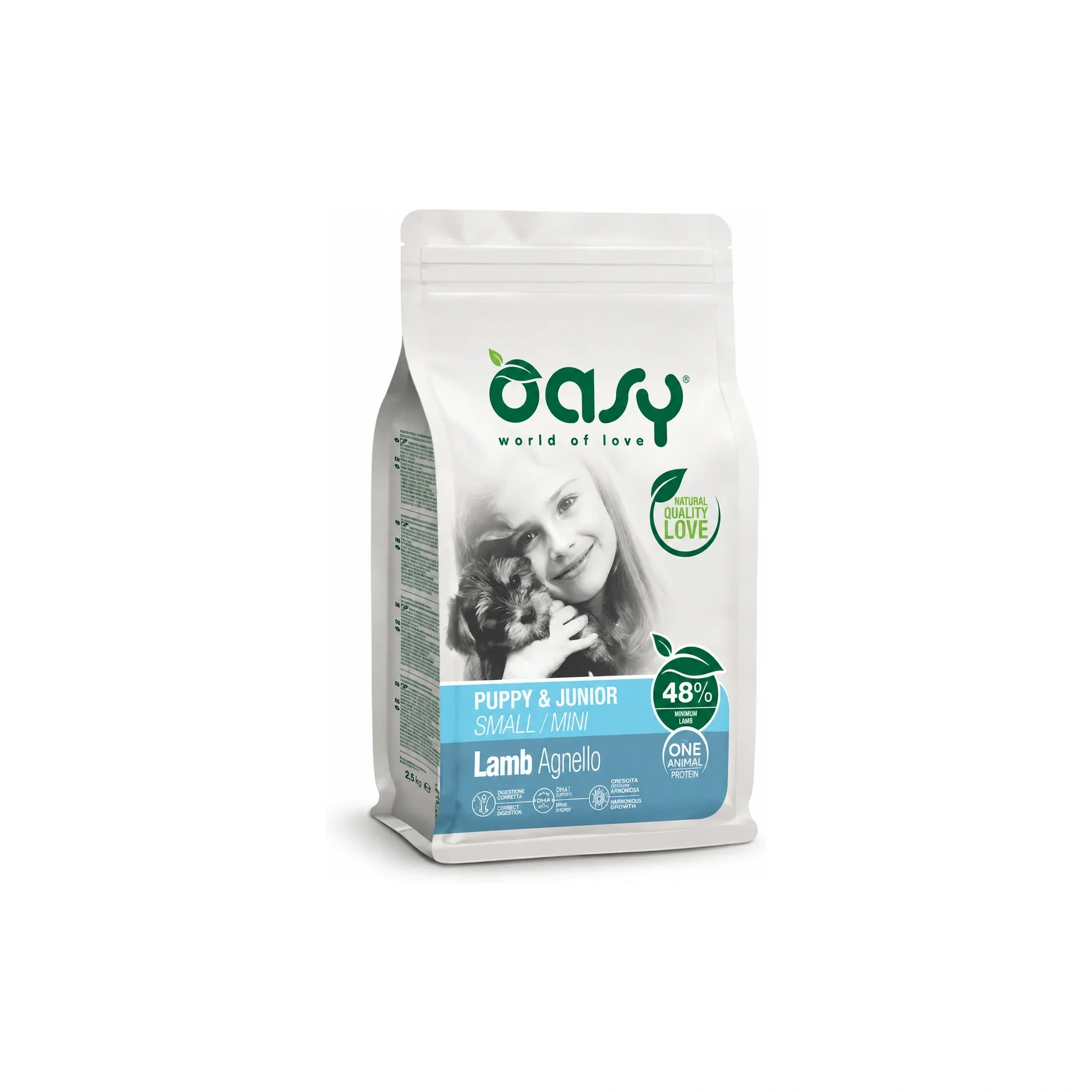 Oasy Dog OAP Puppy Small/Mini Lamb 800g
