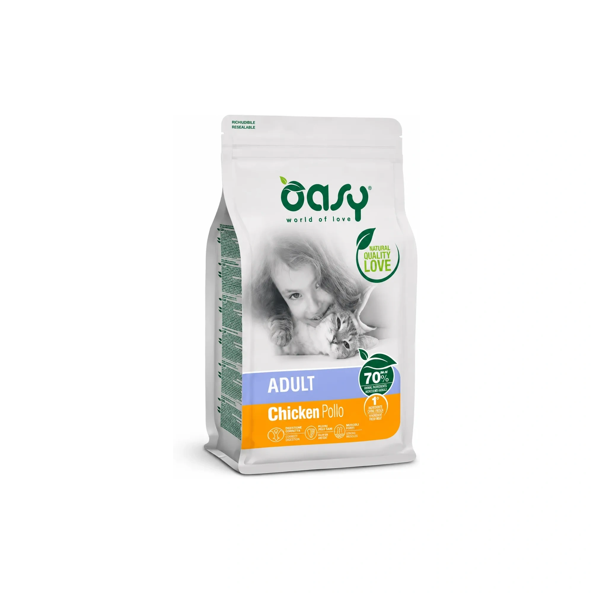 Oasy Lifestage Cat Adult Chicken 300g