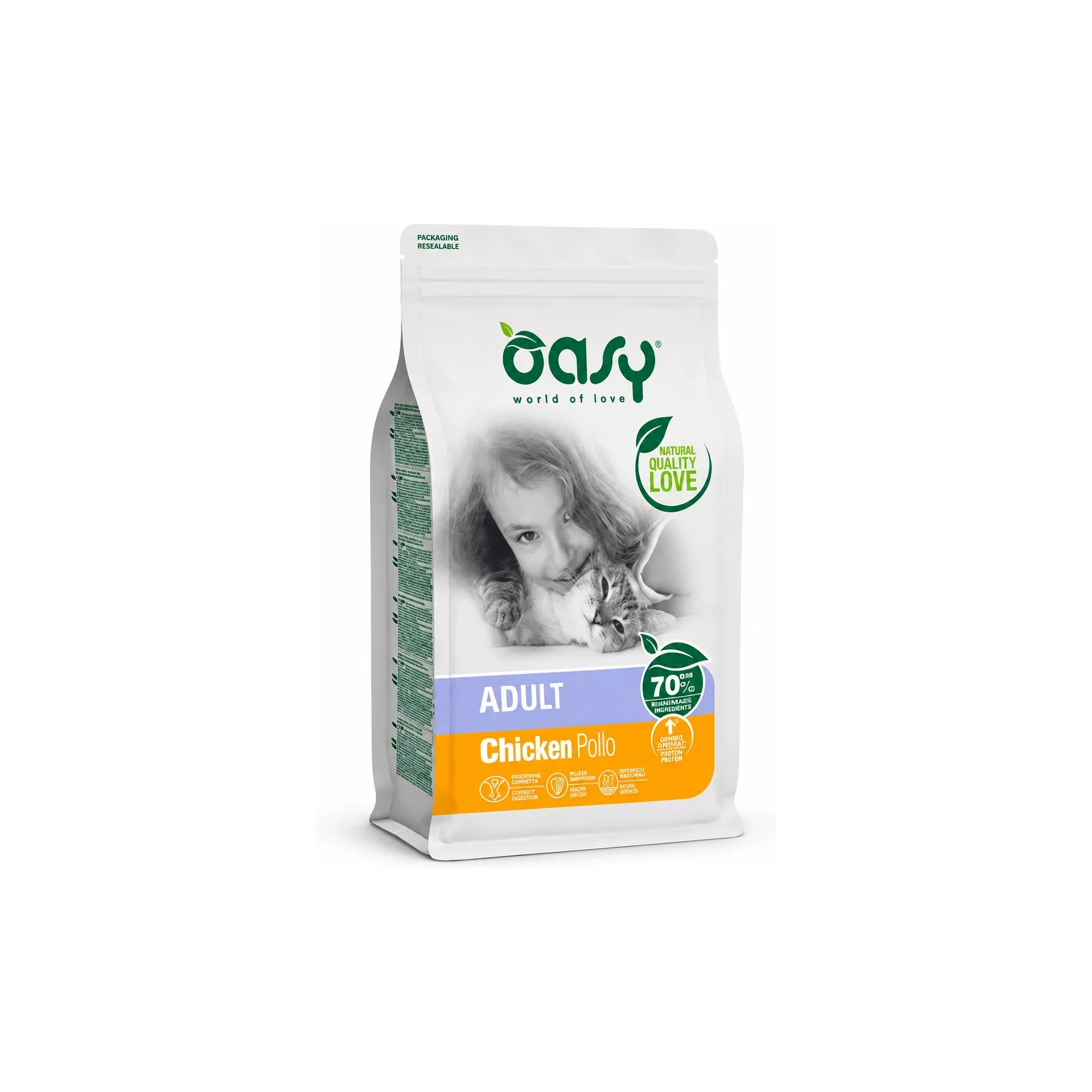 Oasy Lifestage Cat Adult Chicken 7,5kg