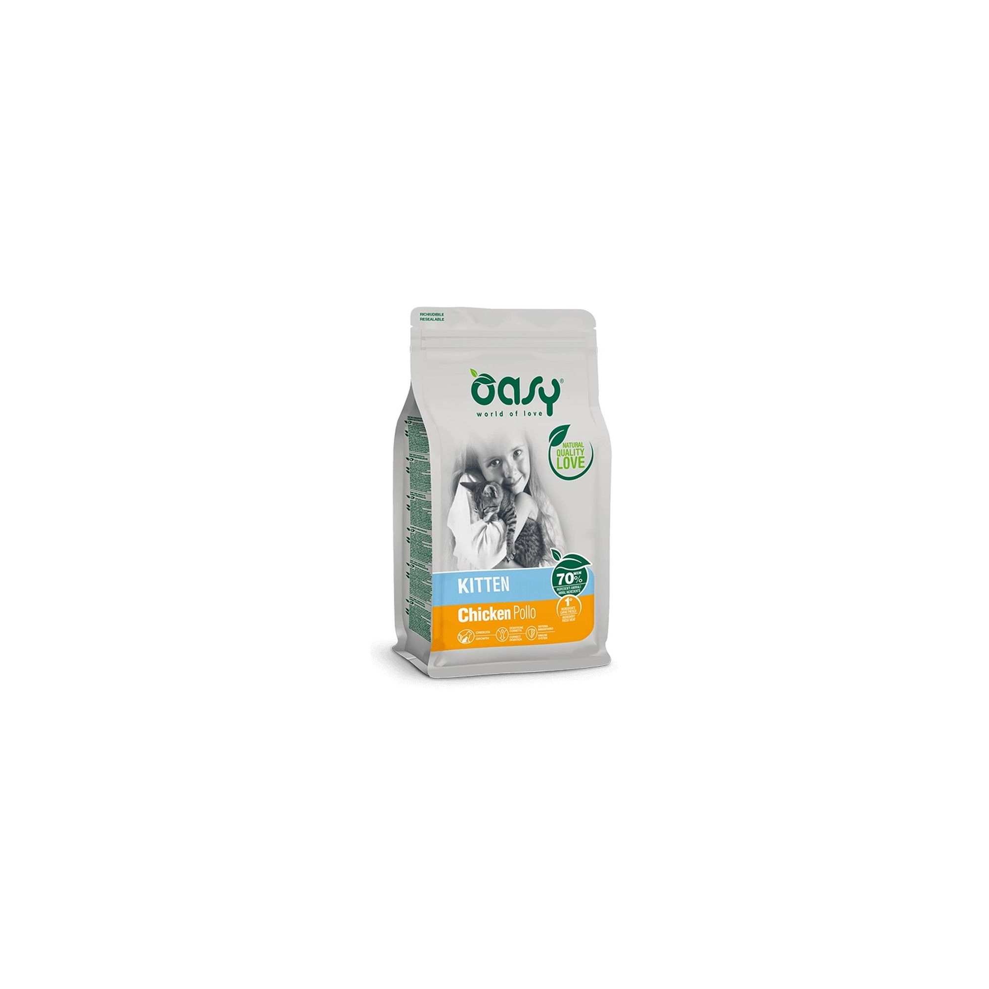 Oasy Lifestage Cat Kitten Chicken 300g