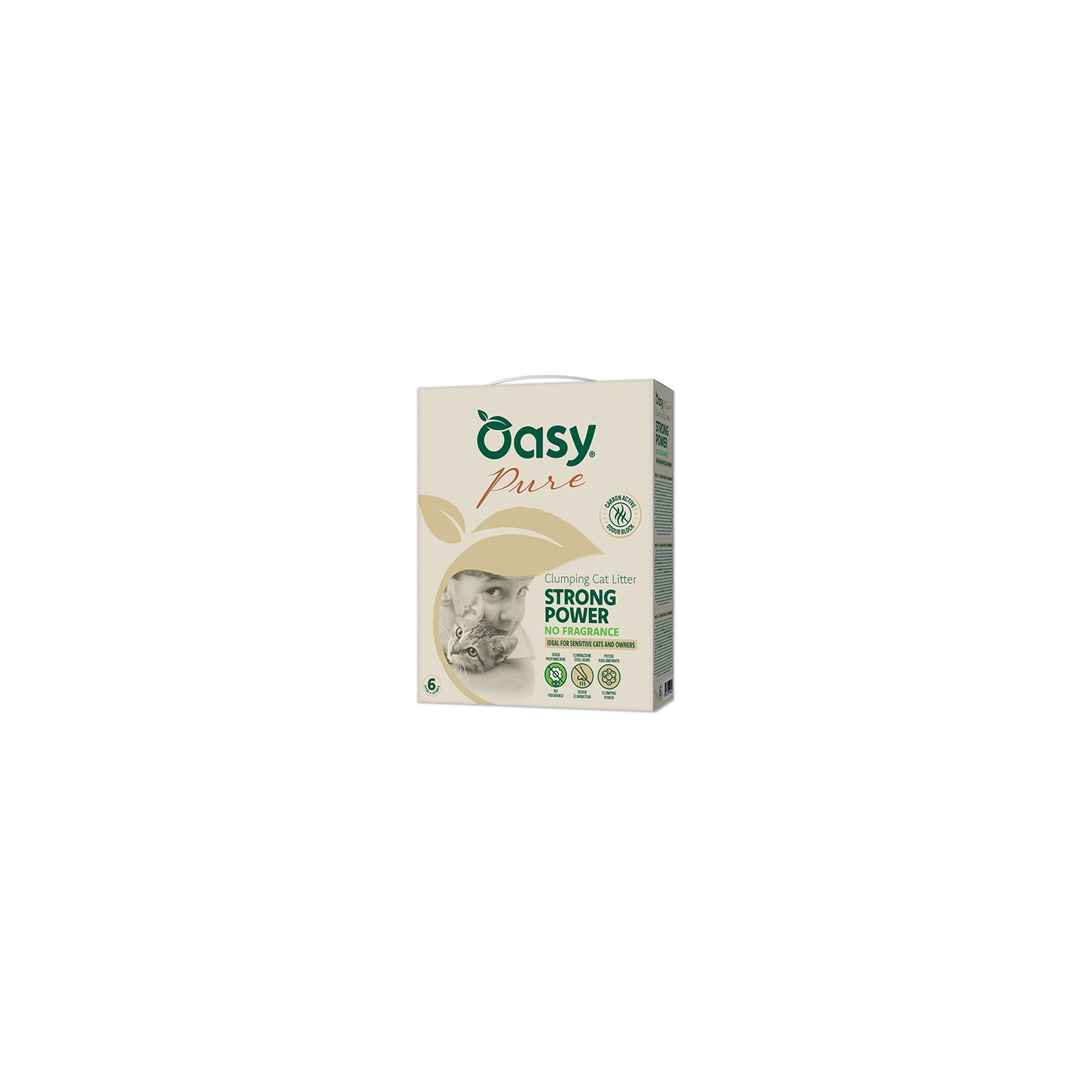 Oasy Pure Strong Power no fragrance macskaalom 6L (5,1kg)