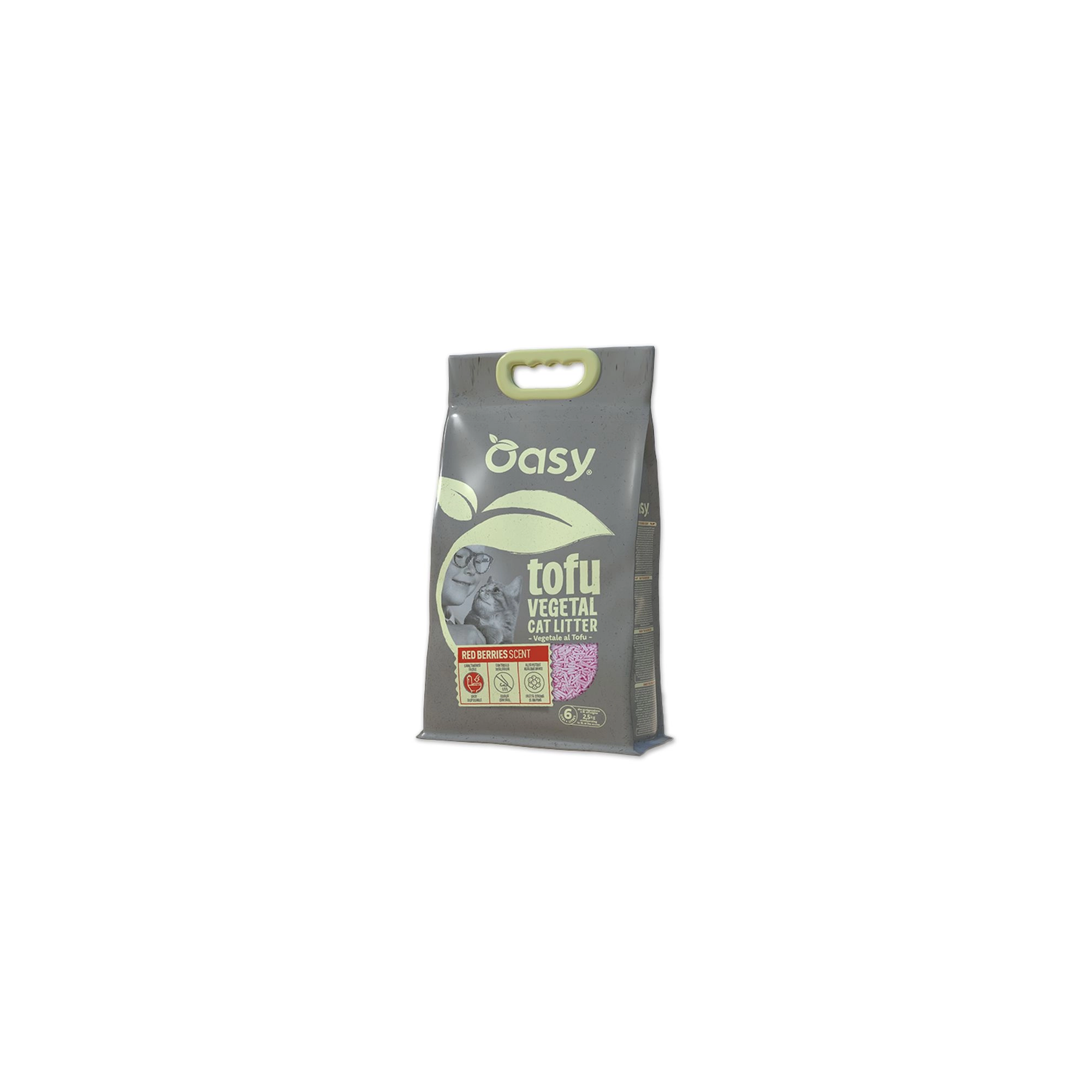 Oasy Vegetal Tofu Red Berries macskaalom 6L (2,5kg)