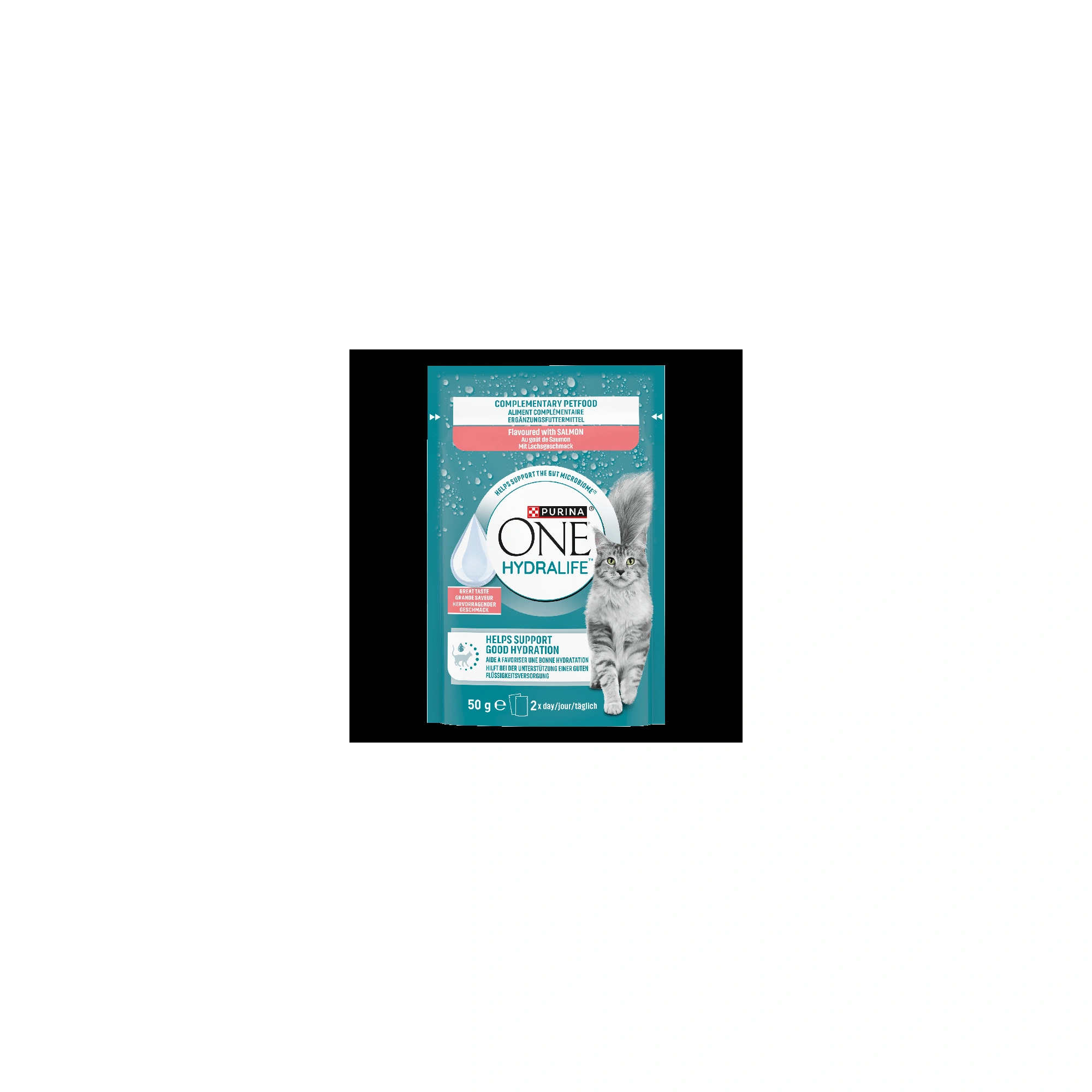 One Hydralife nedves macskaeledel lazac ízesítéssel 6x50g