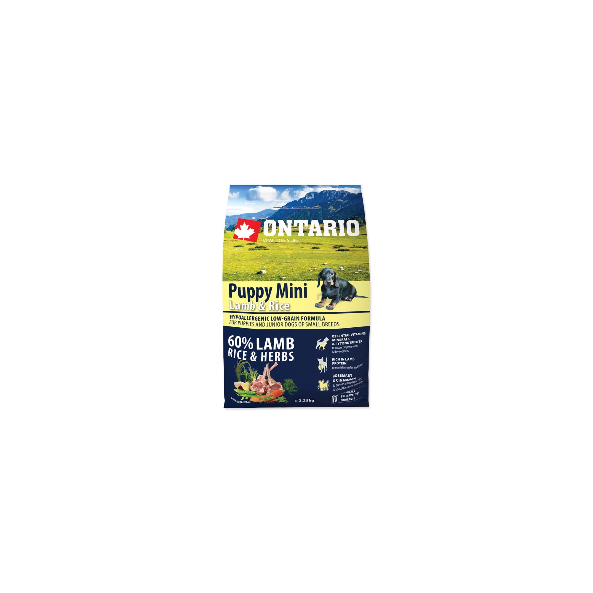 Ontario Puppy Mini Bárány&Rizs 2,25kg