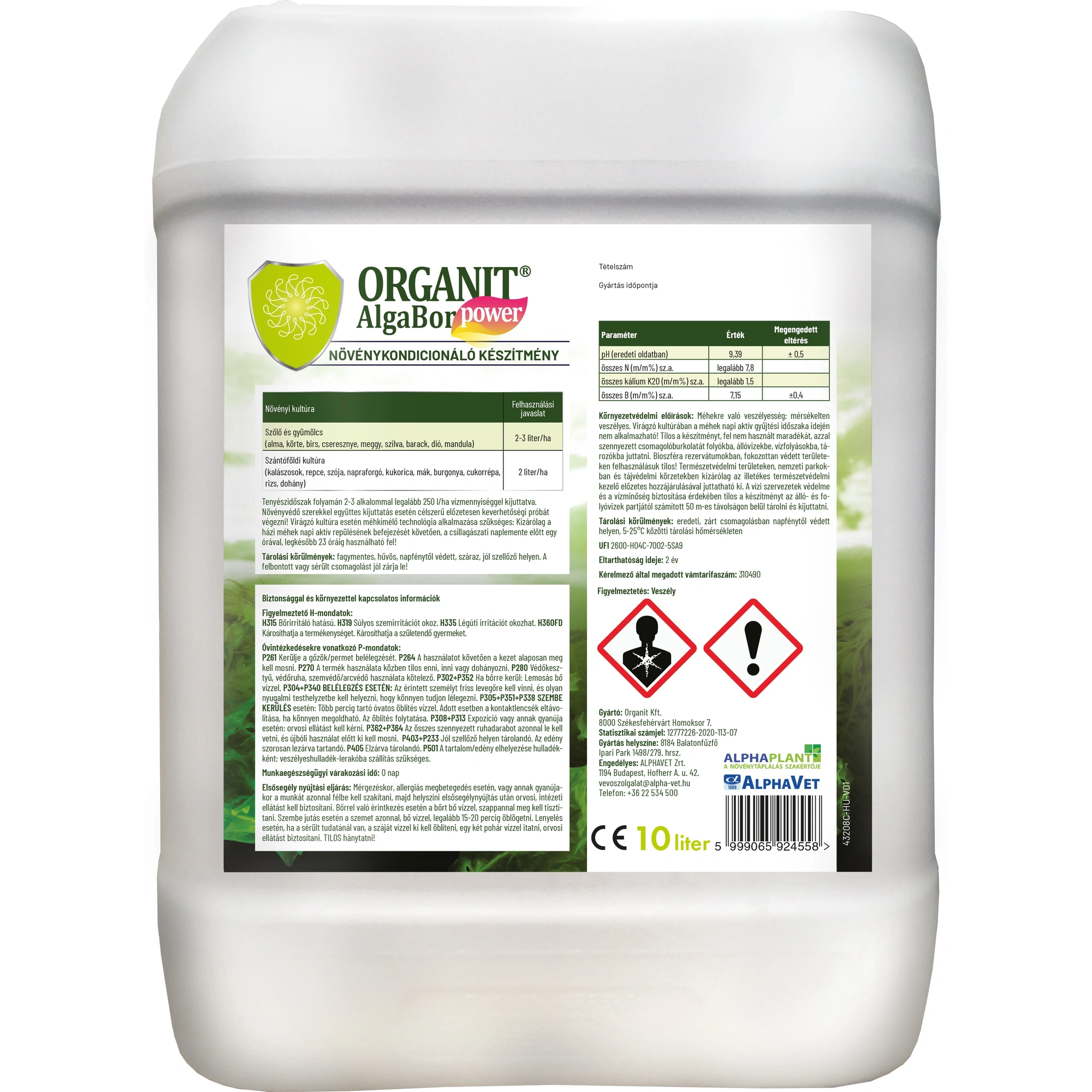 Organit AlgaBór Power 10 l