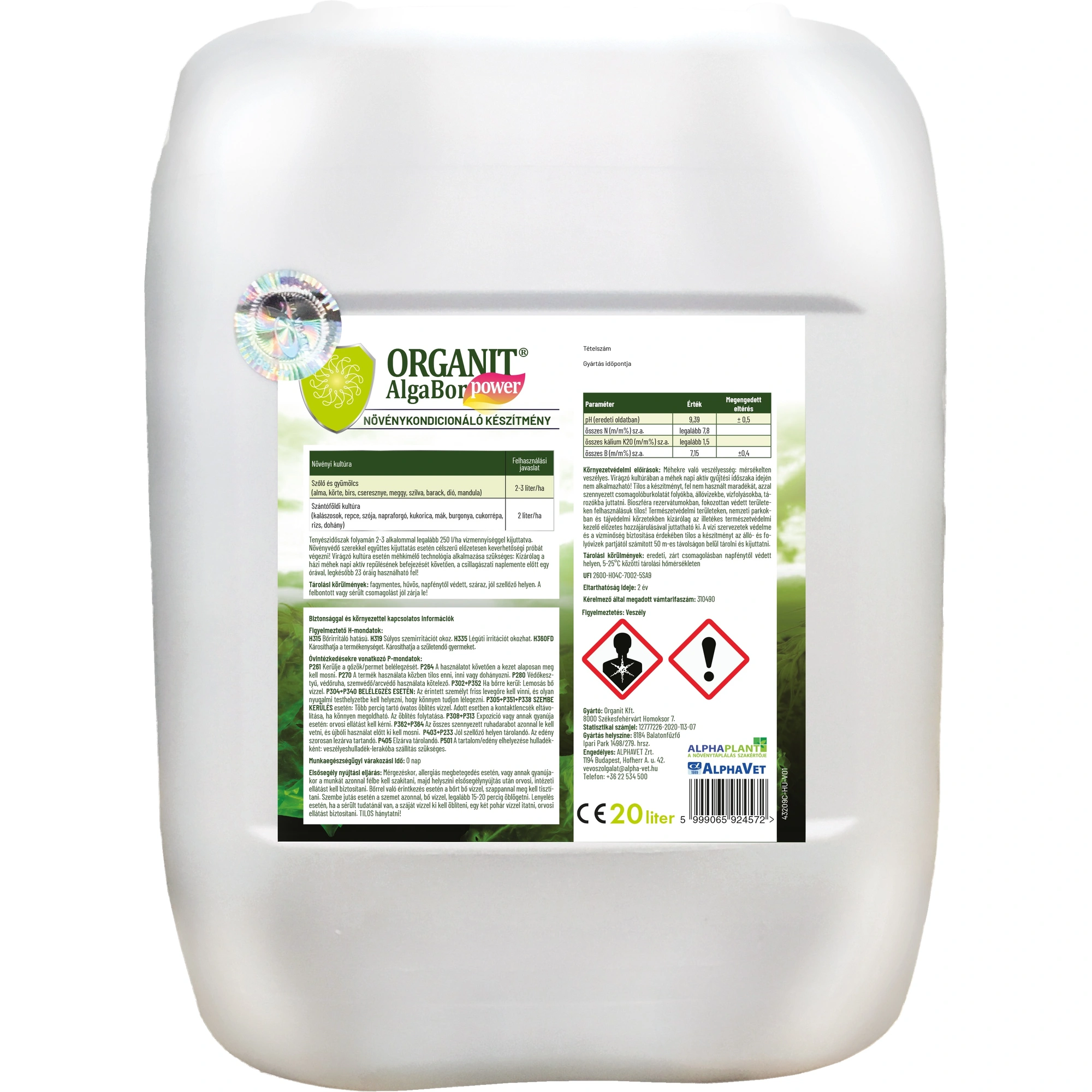 Organit AlgaBór Power 20 l