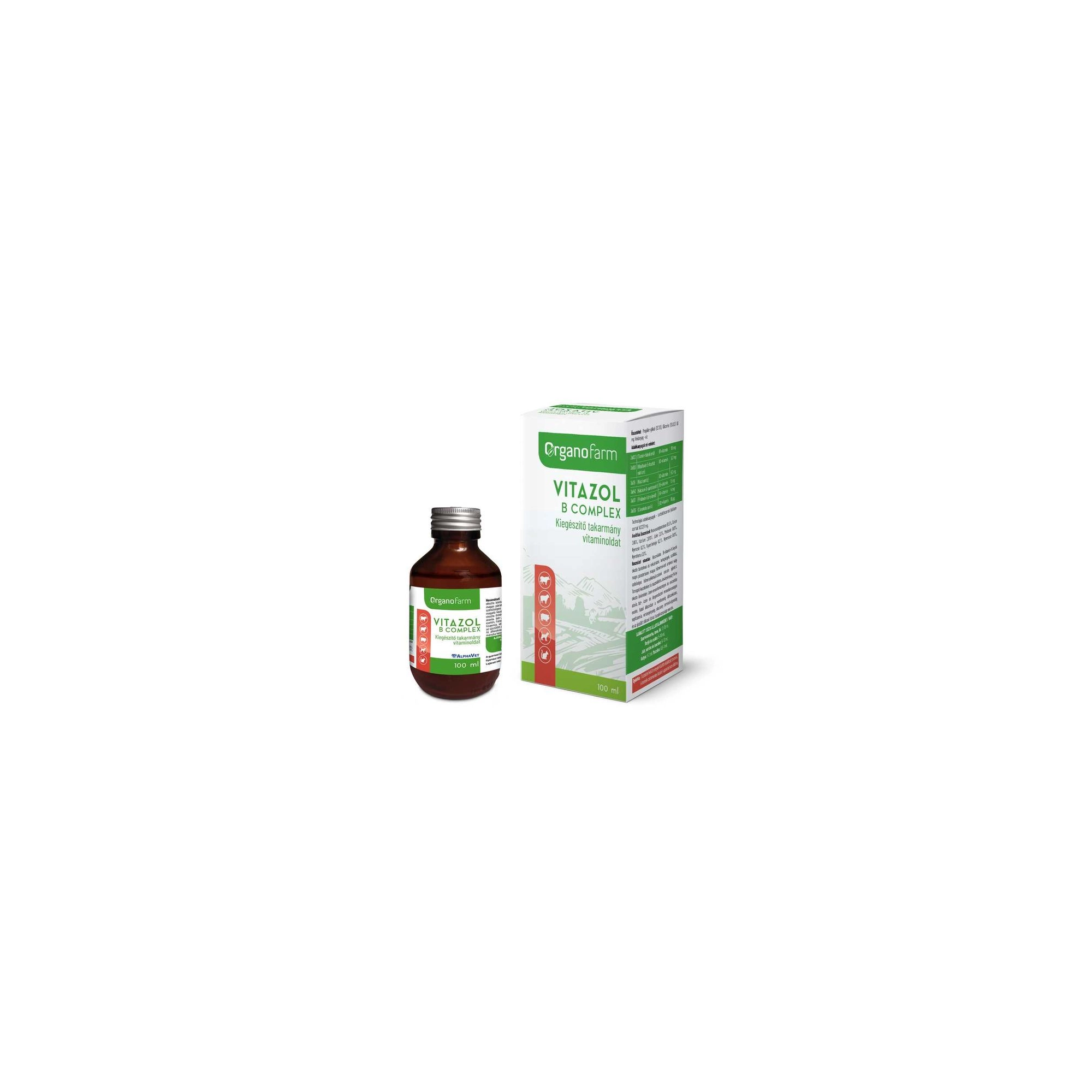 Organofarm Vitazol B Complex vitamin oldat 100 ml