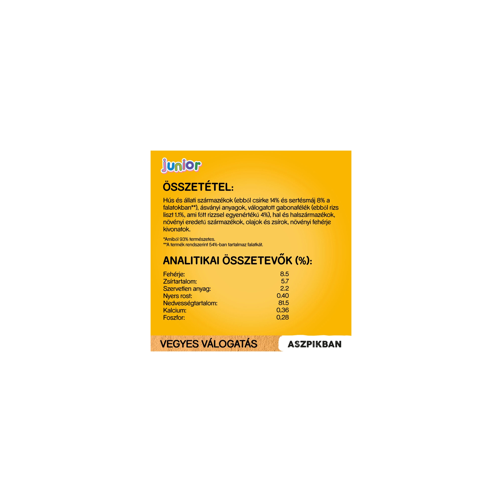 PEDIGREE alutasak 12-pack JUNIOR 12*100g Multipack