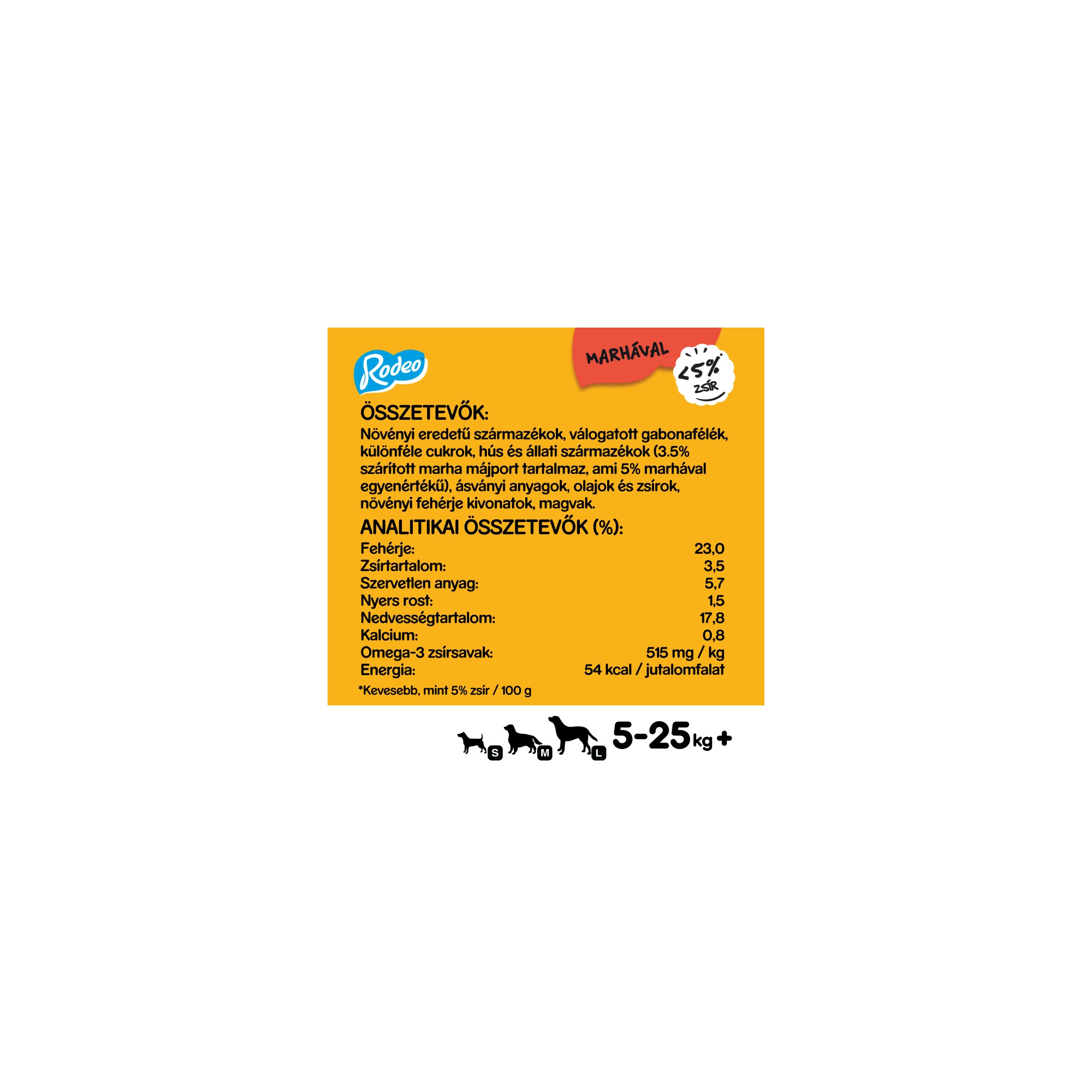 Pedigree Rodeo 70g Marhahússal
