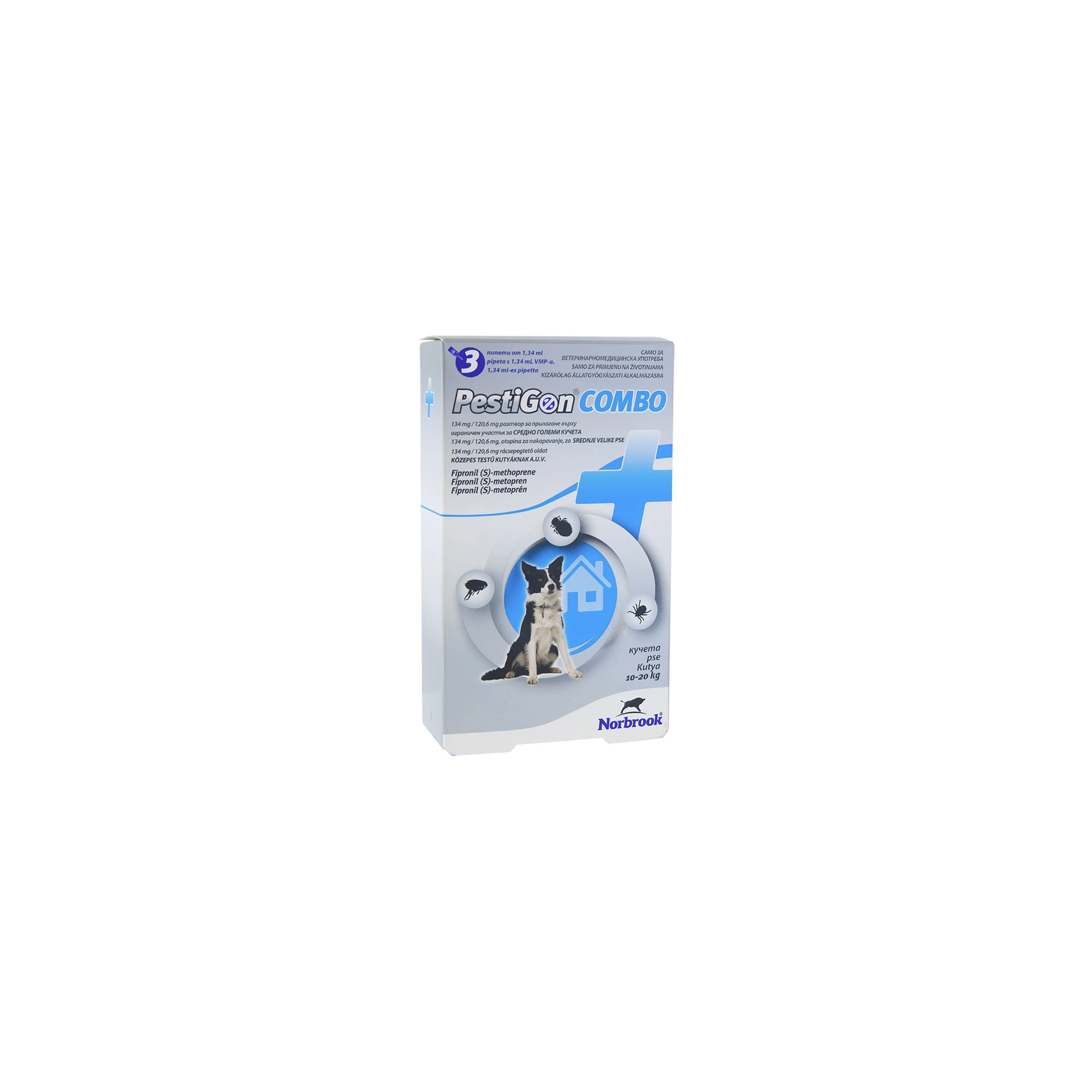 Pestigon Combo spot on 1,34 ml M 10-20 kg 3x
