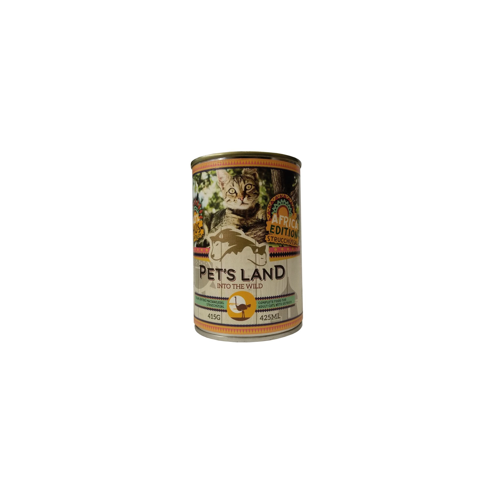 Pet s Land Cat konzerv Strucchússal Africa Edition 415gr