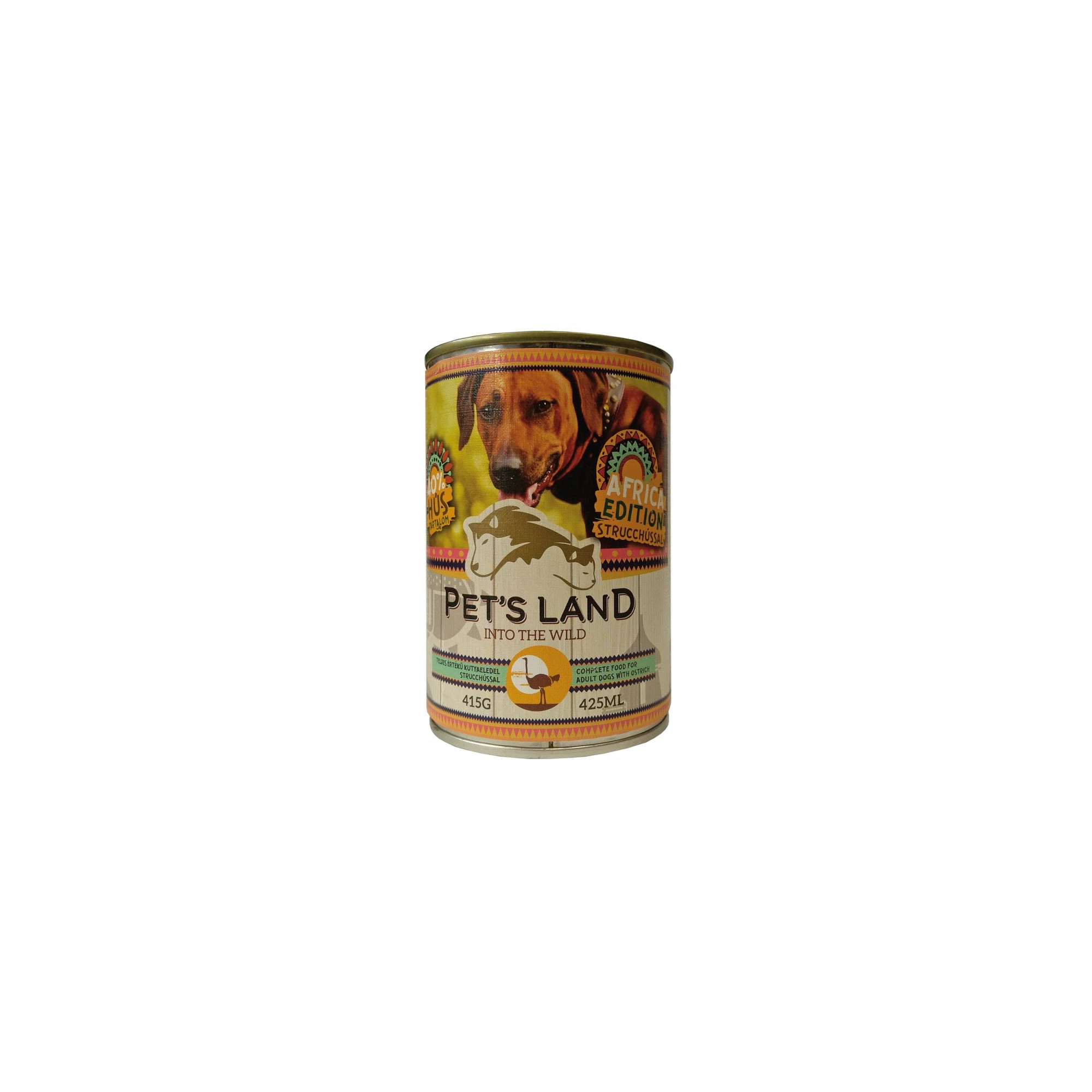 Pet s Land Dog Konzerv Strucchússal Africa Edition 415g