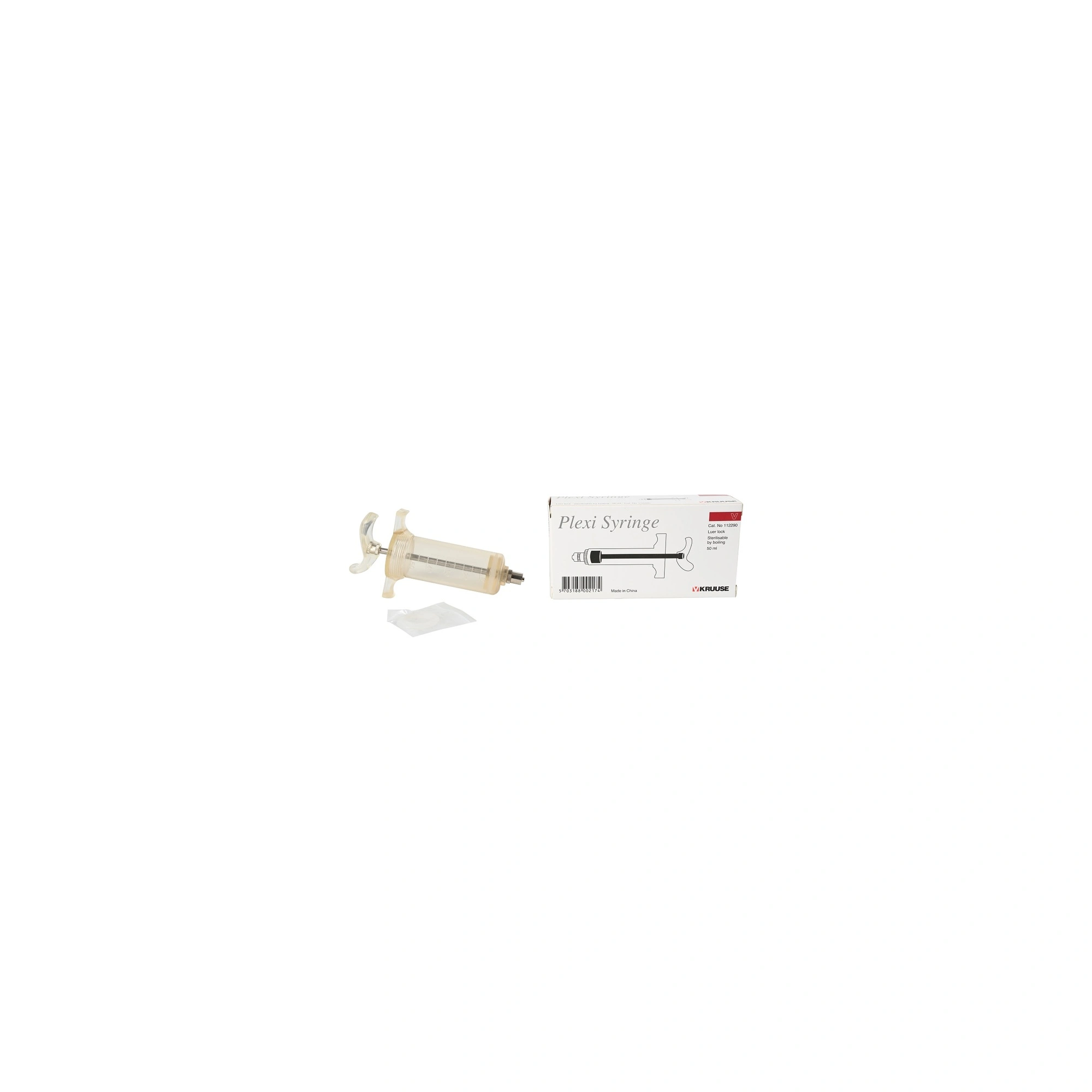 Plexi fecskendő, Luer Lock, 50 ml KRUUSE