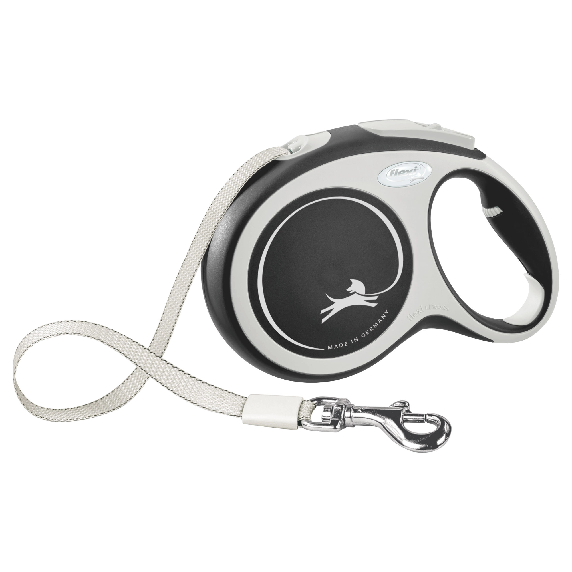 KERBL New Comfort flexi póráz, 8 m (50 kg), fekete