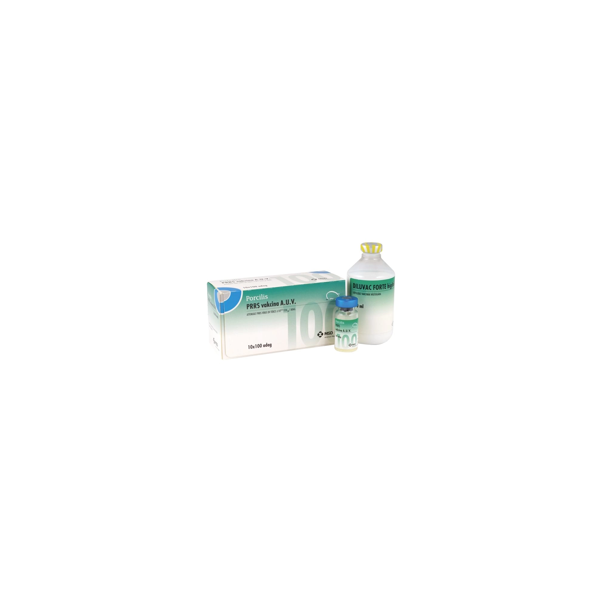 Porcilis PRRS vakcina 100 adag+200 ml Dil. Forte oldószer