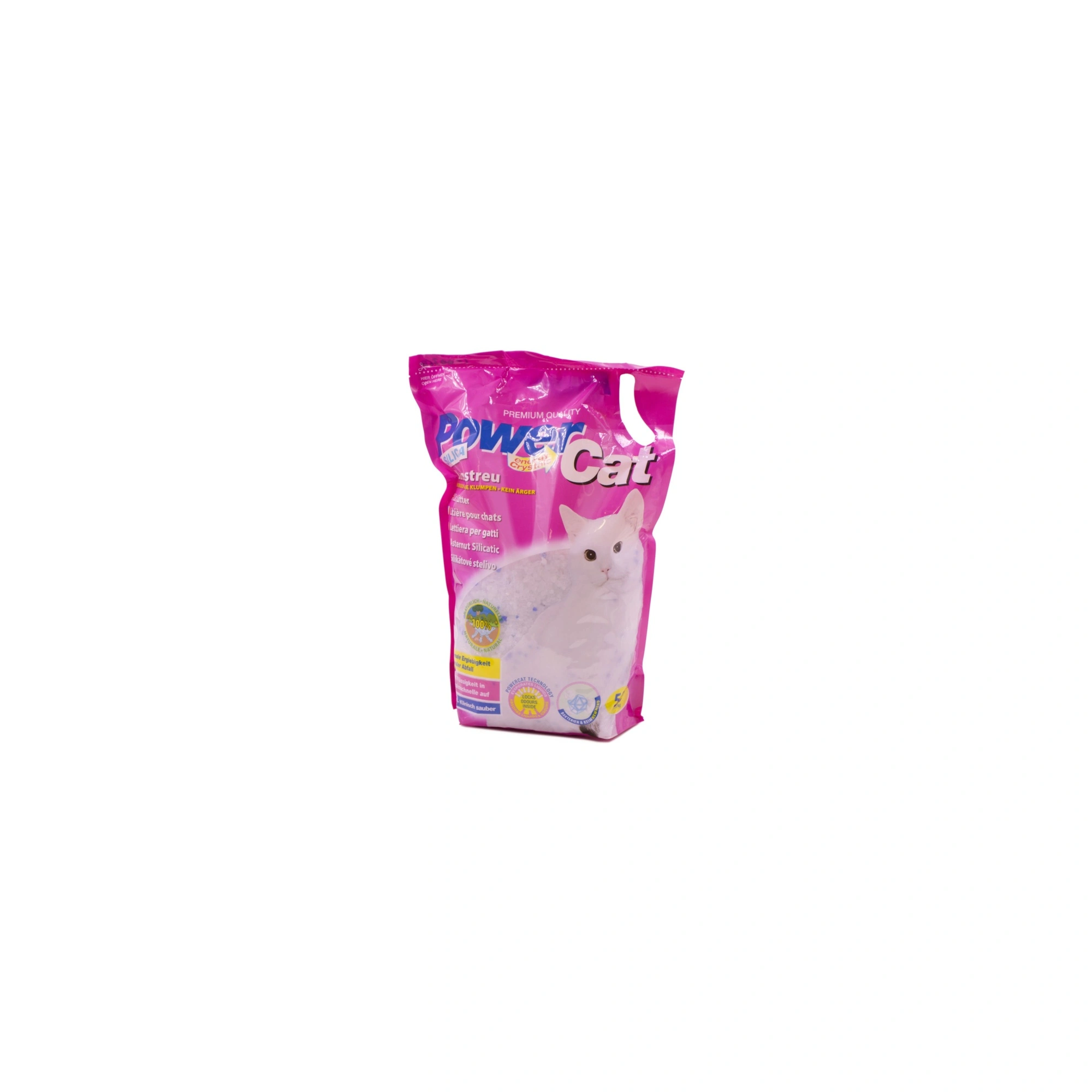 PowerCat szilika gél alapú macskaalom, illatmentes 5l (2,1kg)