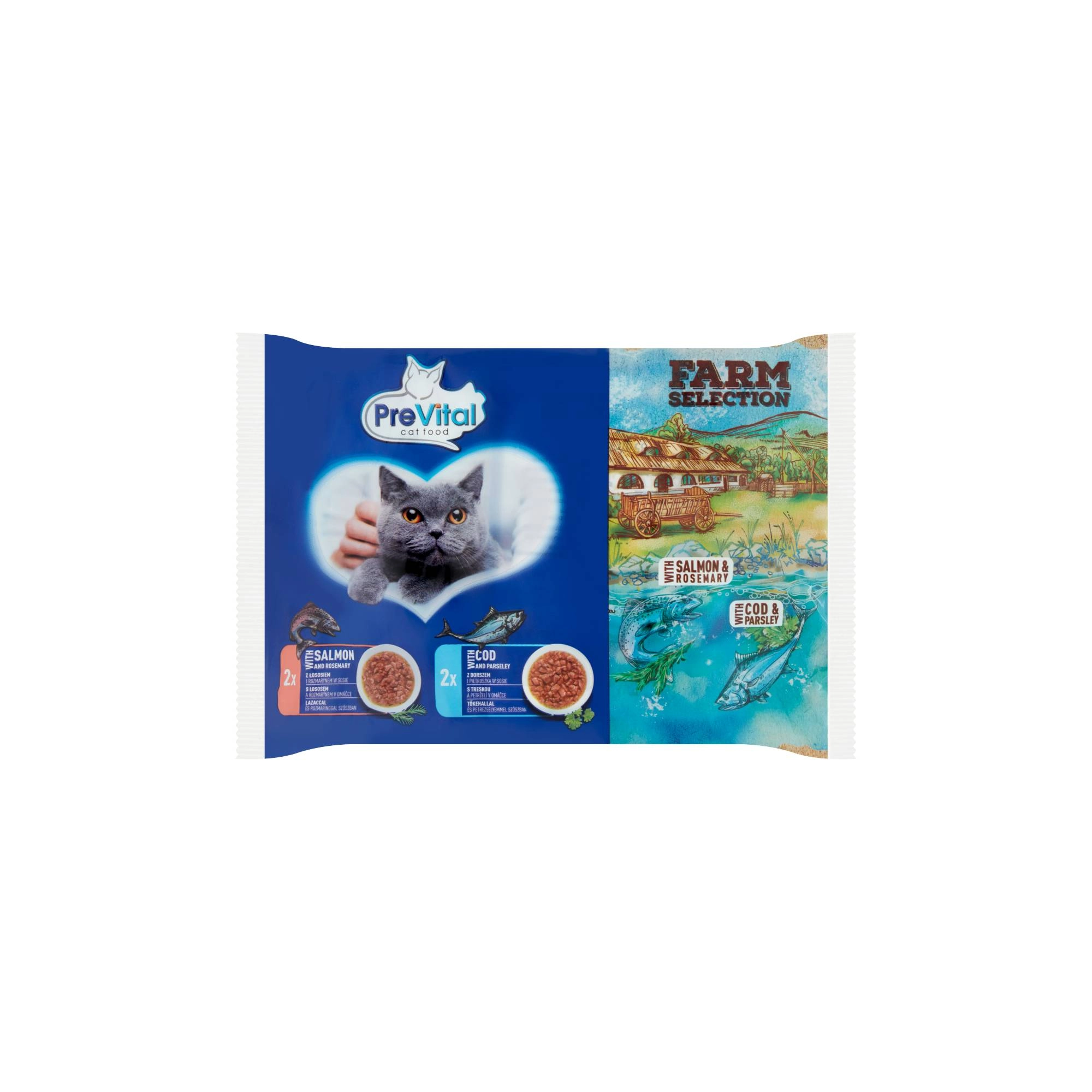 Prevital alutasak NM Farm Selection mix hal 4x85g Multipack