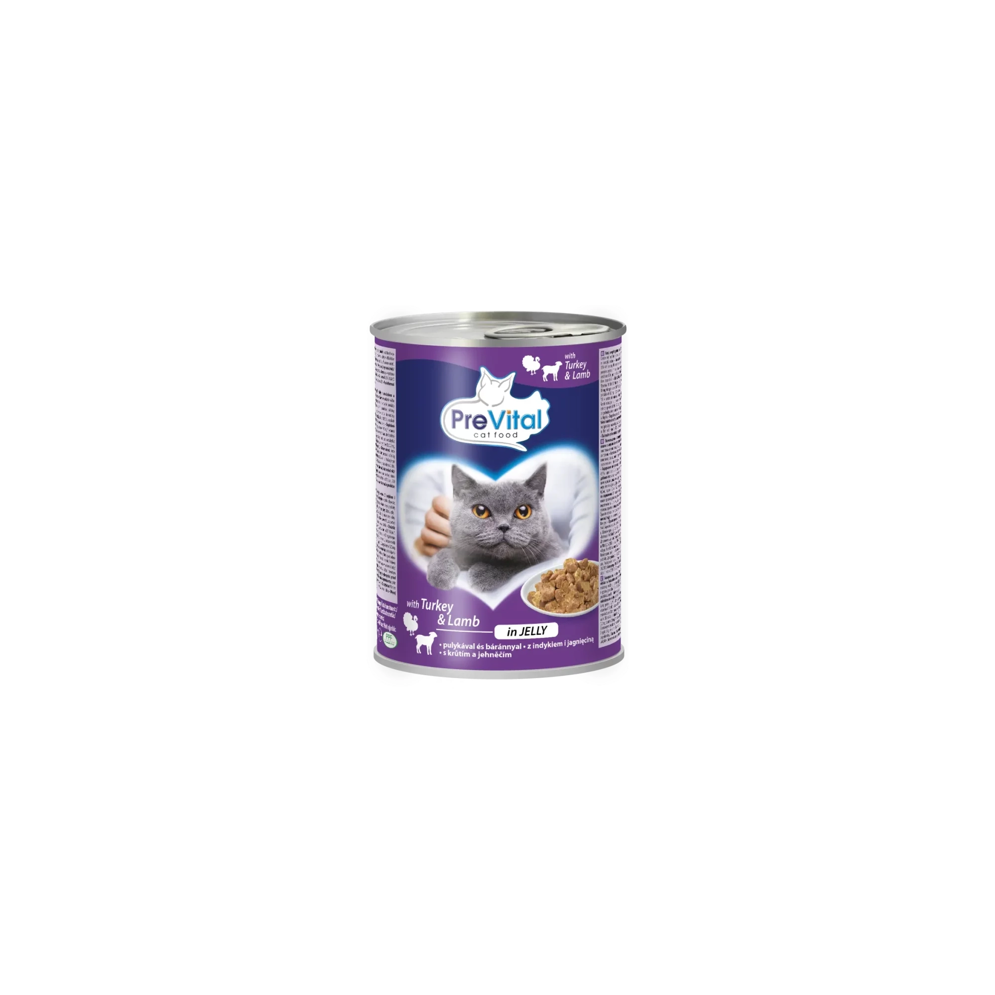 Prevital Macska Konzerv Baromfi-Nyúl-Répa 415gr