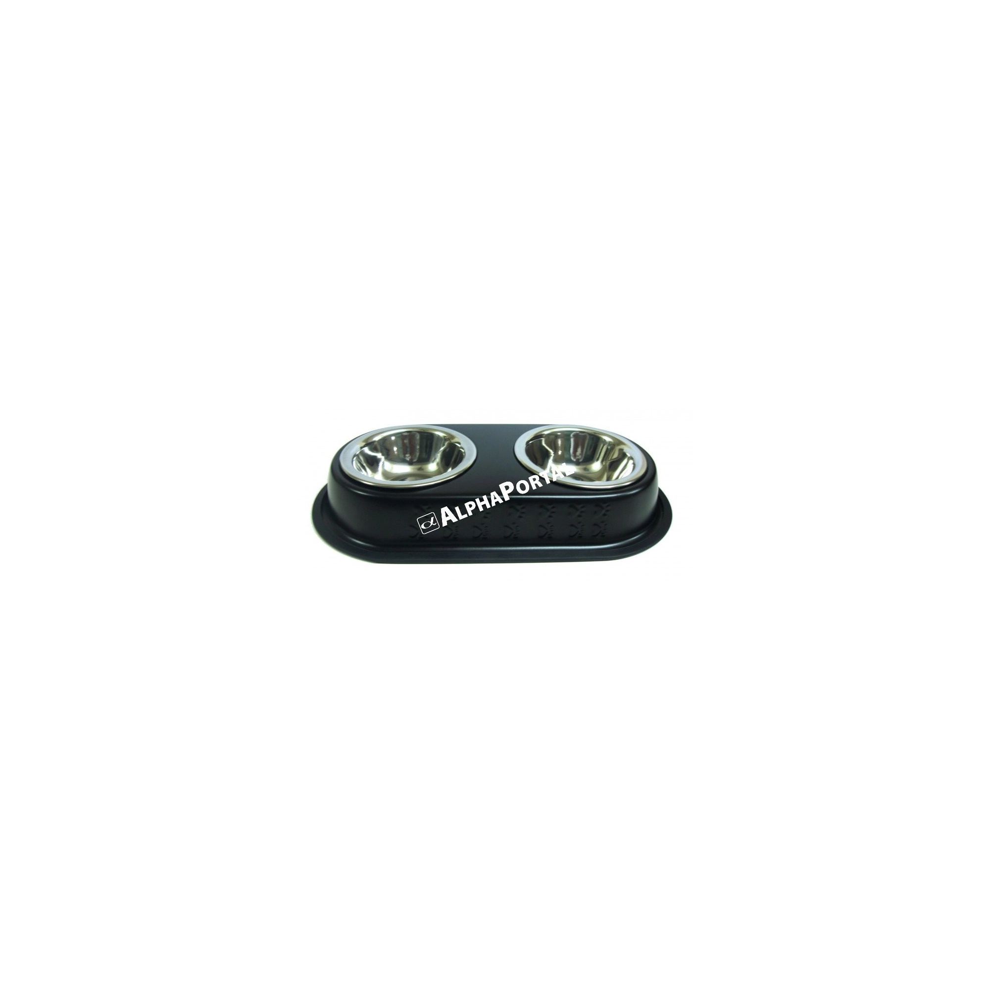 Raintech fém etetőtál, dupla 2x0,35l / 13,0cm
