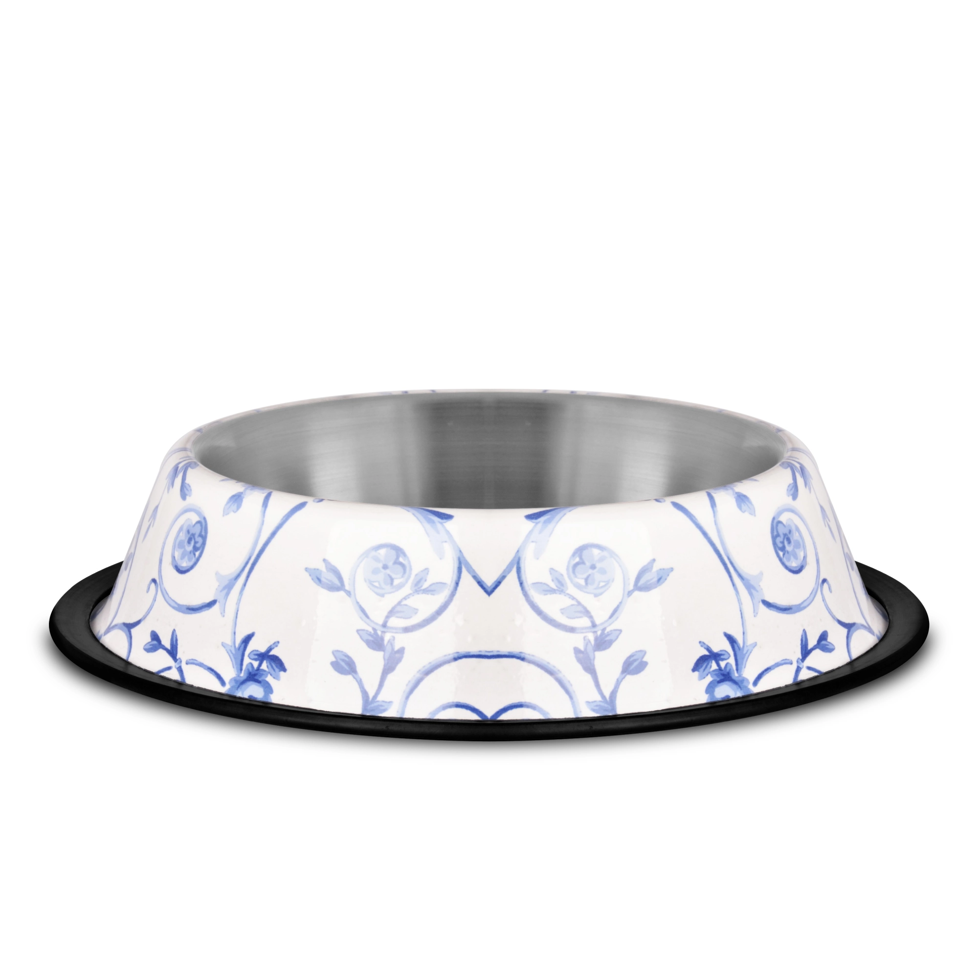 Raintech Rozsdamentes etetőtál, mintás, gumiperemes - felső 15,5cm/alsó 20,5cm, 0,525l