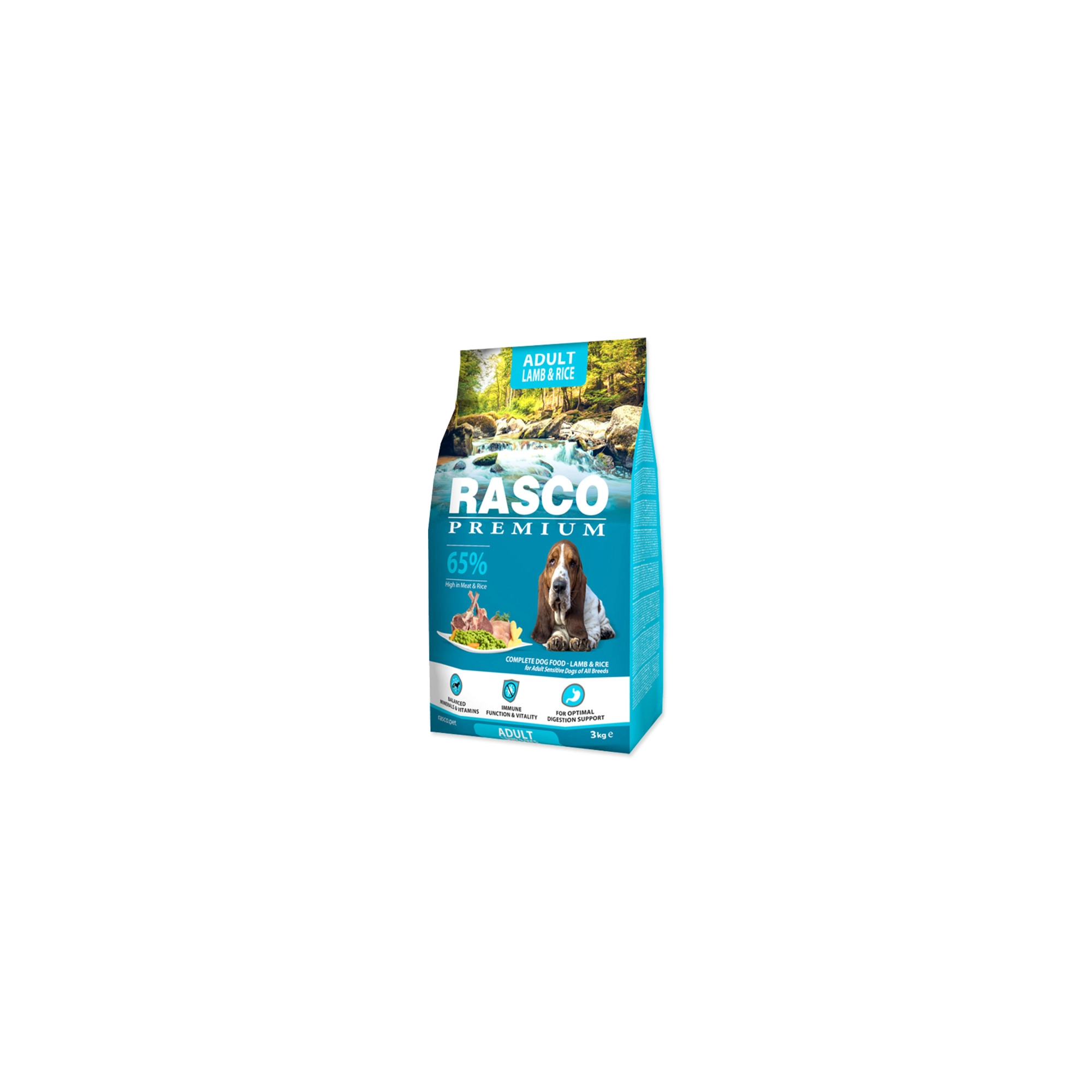 Rasco Premium Adult Bárány&Rizs 3kg