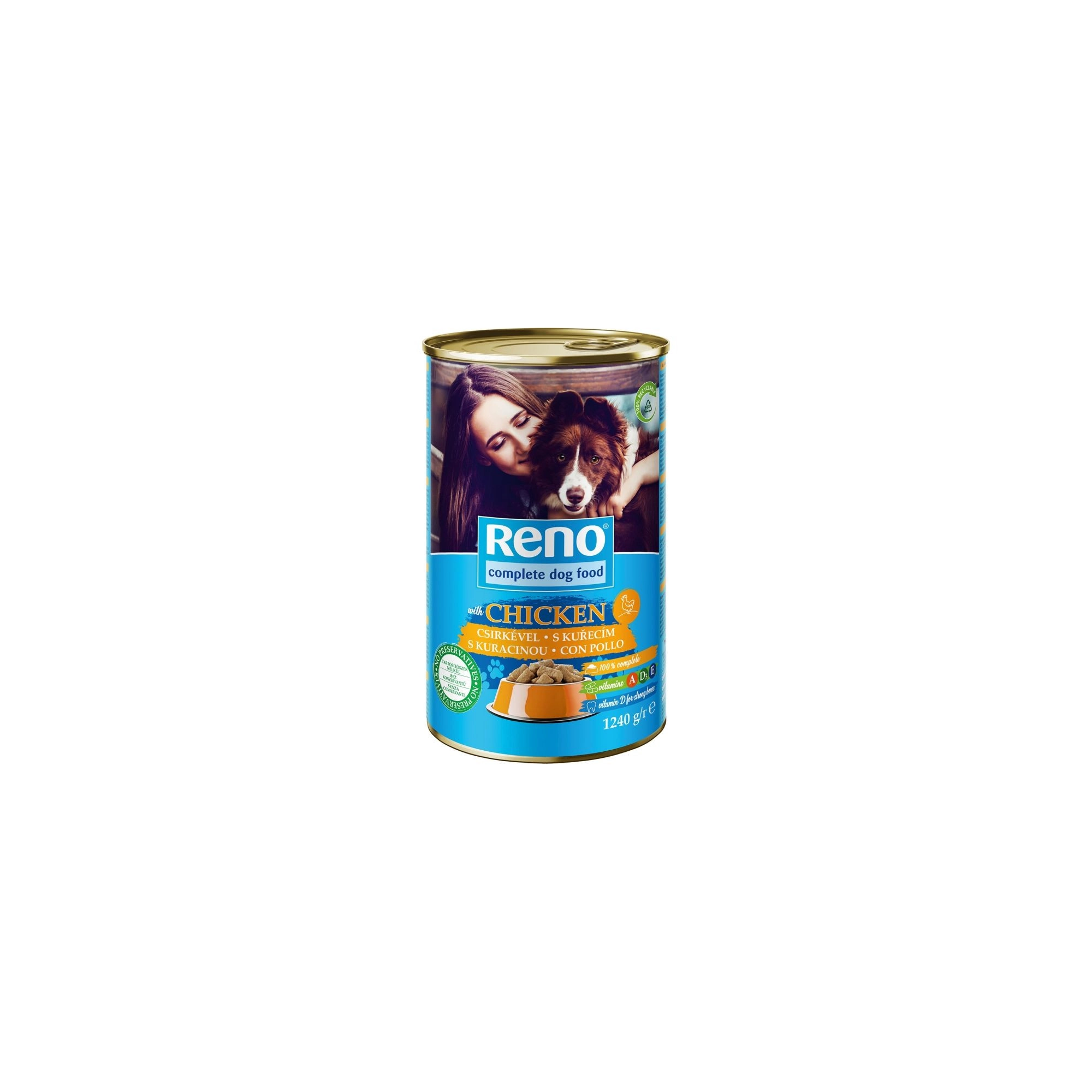 Reno konzerv Kutya csirke 1240gr