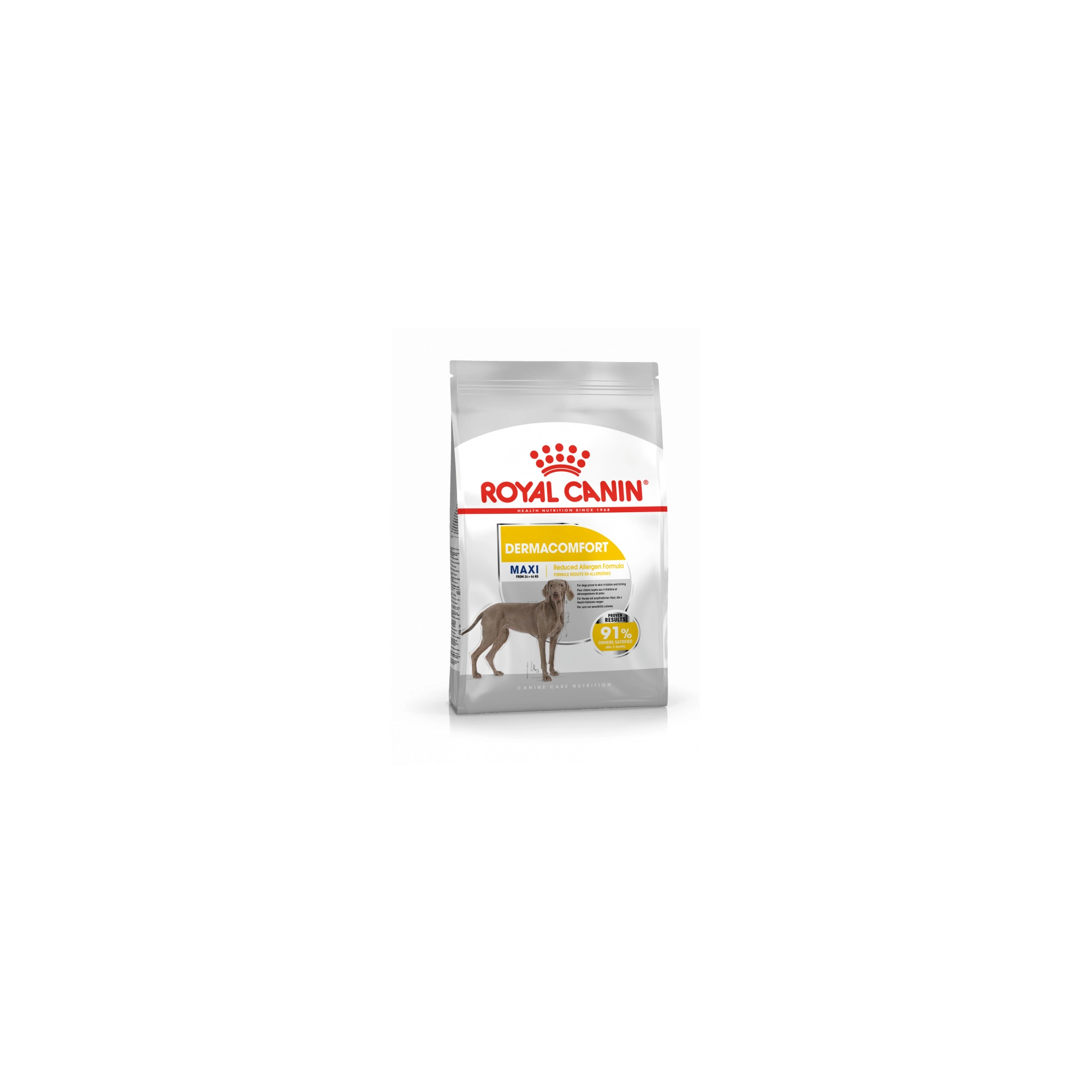Royal Canin Maxi Dermacomfort 12kg-száraz táp bőrirritációra hajlamos felnőtt kutyáknak