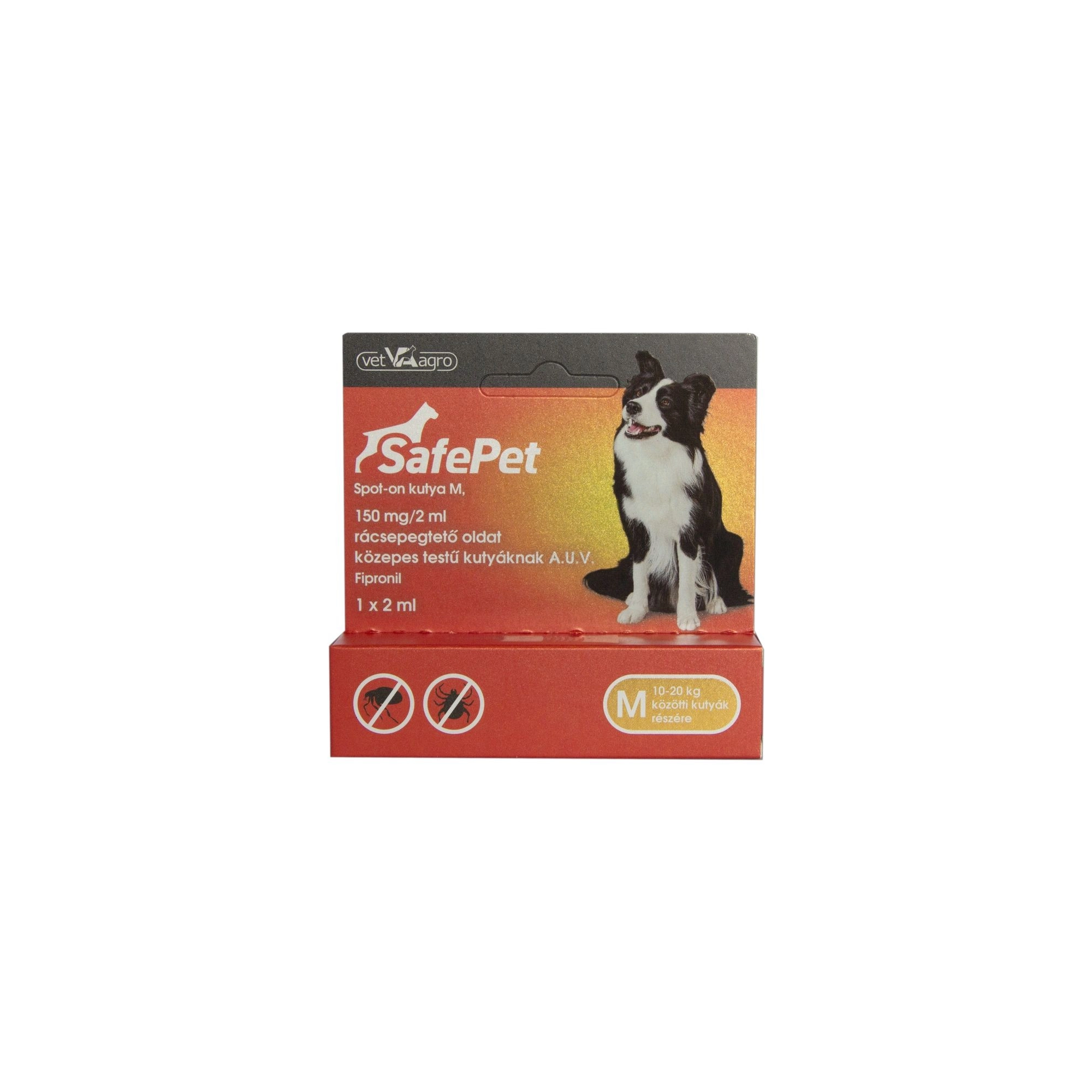 SafePet 150 mg/2 ml spot on kutya M 10-20 kg 1x