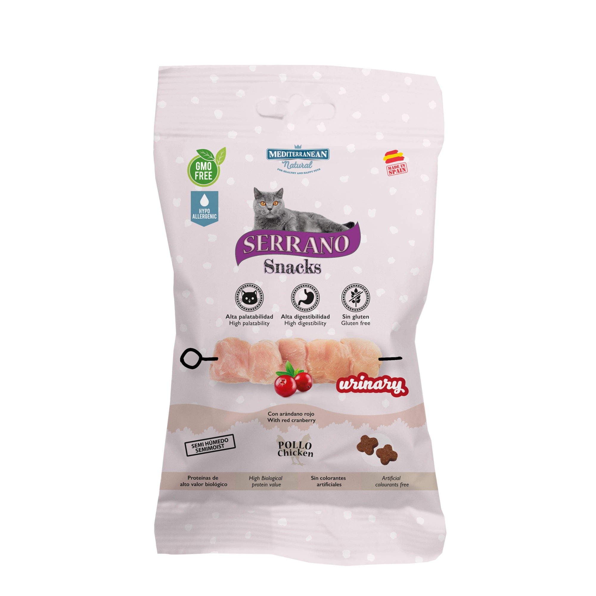 Serrano Snacks Macskáknak Urinary húgyutak egészséges működésére Csirkével 50g