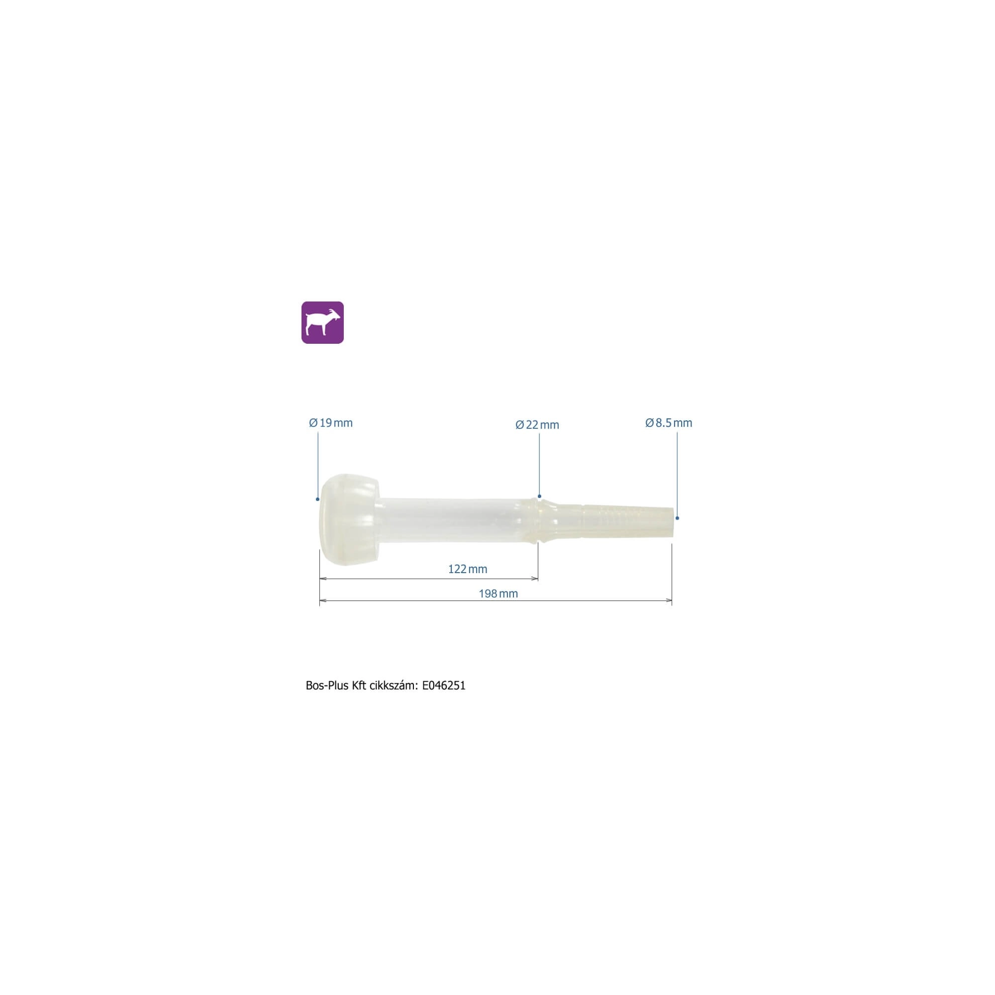 Szilikon Kehelygumi Kecske ITP D20mm Set 2db/cs