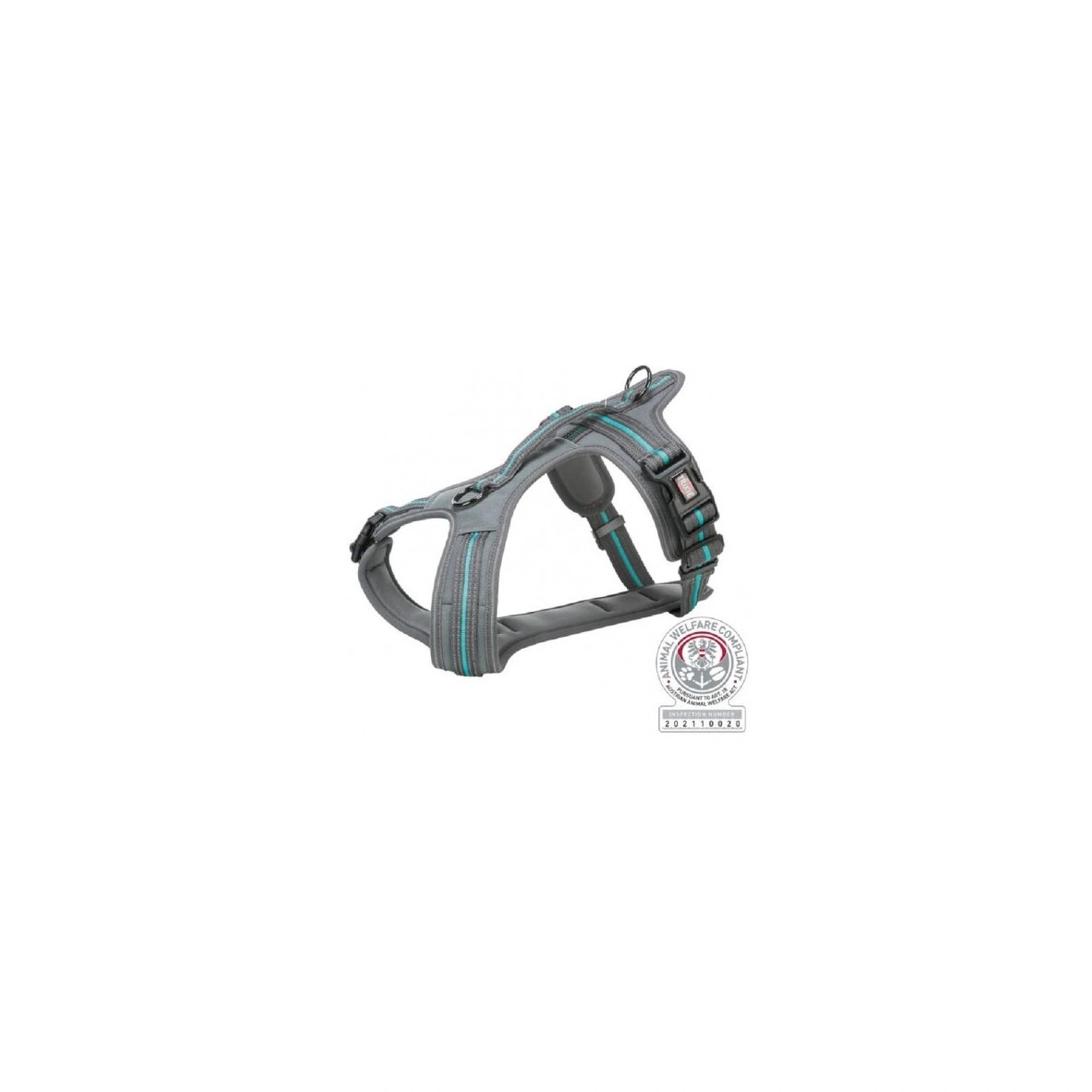 Trixie Hám Fusion Túrázáshoz, L–XL: 72–89 cm/30 mm, Grafit/Óceán