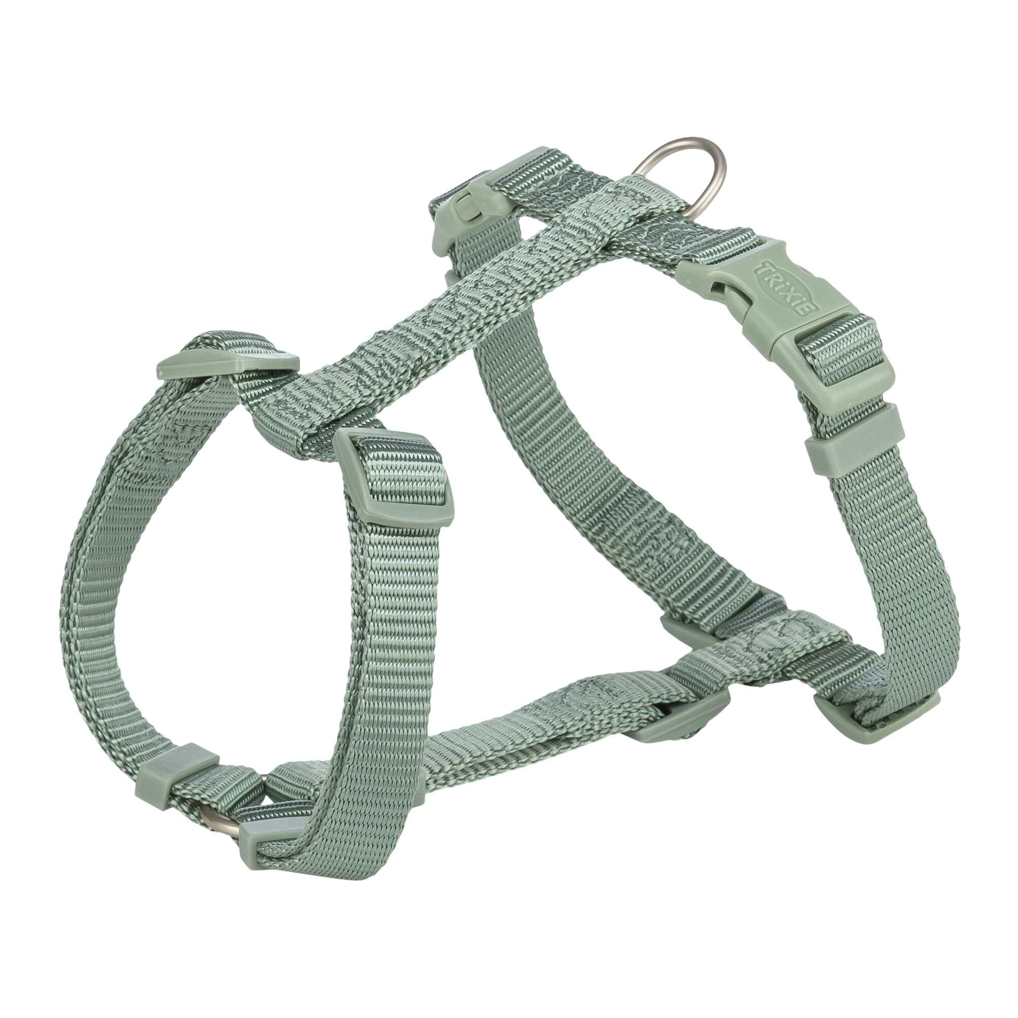 Trixie Hám-H Premium L-XL: 75-120cm/25 mm, Zsálya zöld