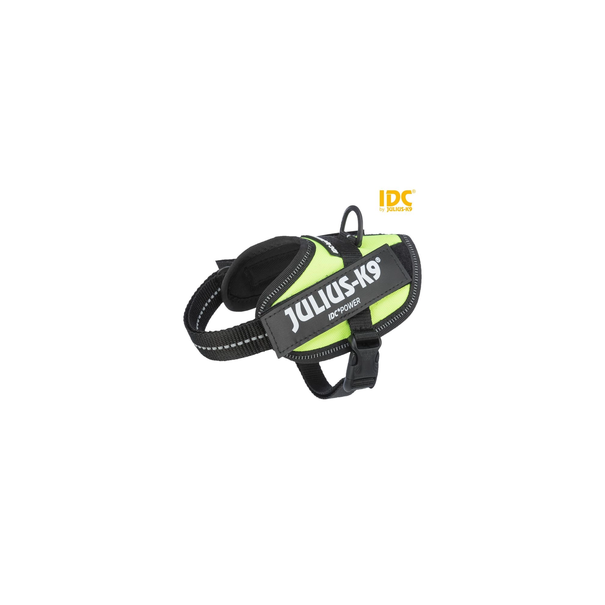 Trixie Hám Julius-K9 IDC 2XS/Baby 2: 33–45 cm/18 mm, Neon Zöld