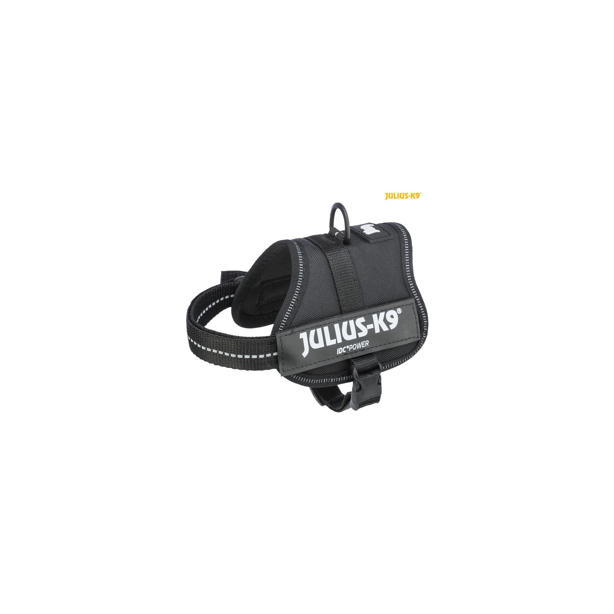 Trixie Hám Julius-K9 Power, 2XS/Baby 2: 33–45 cm/18 mm, Fekete